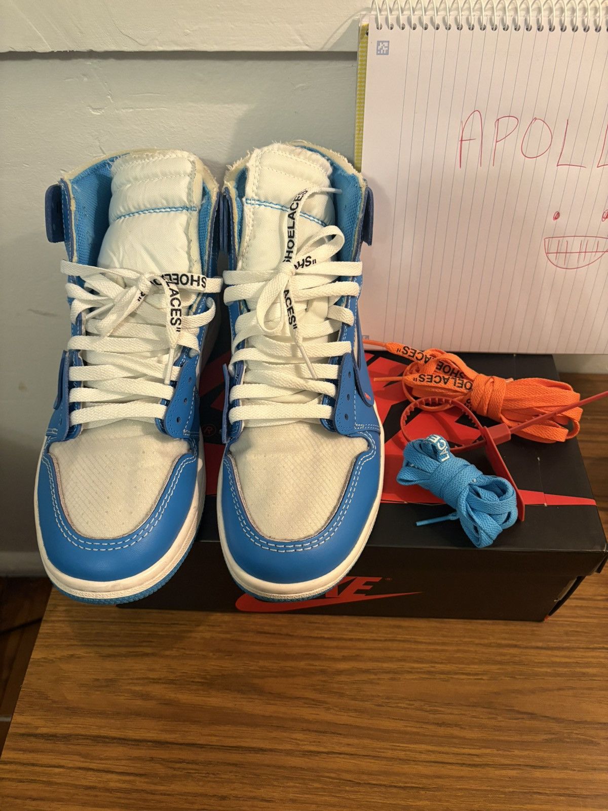 Nike × Off-White Off-White x Nike Air Jordan 1 UNC US7 Size US 7 / EU 40 - 2 Thumbnail