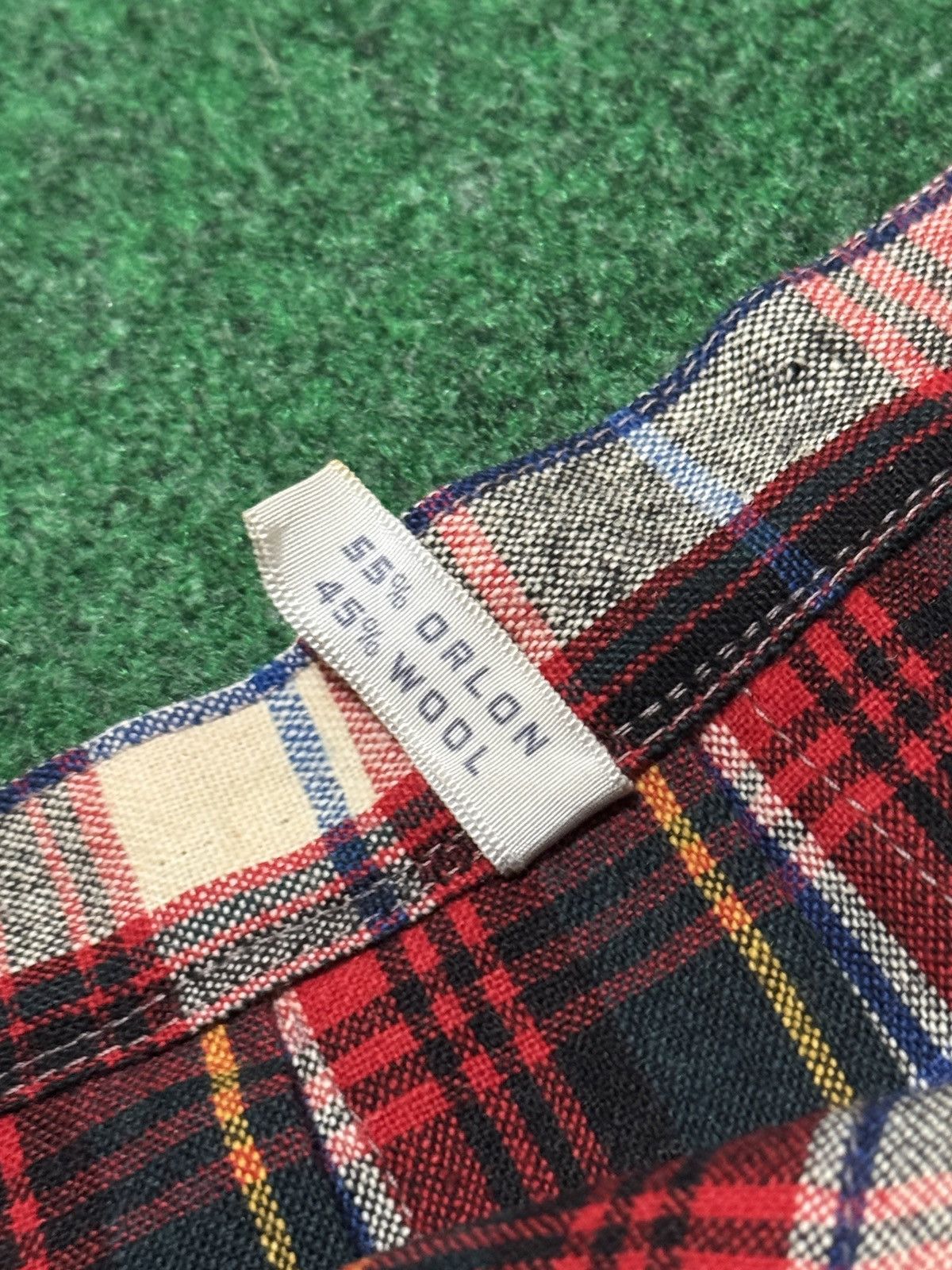Vintage Vintage Plaid Wool Blend 50s 60s Plaid Small Pleated Skirt Size 26" / US 2 / IT 38 - 5 Thumbnail