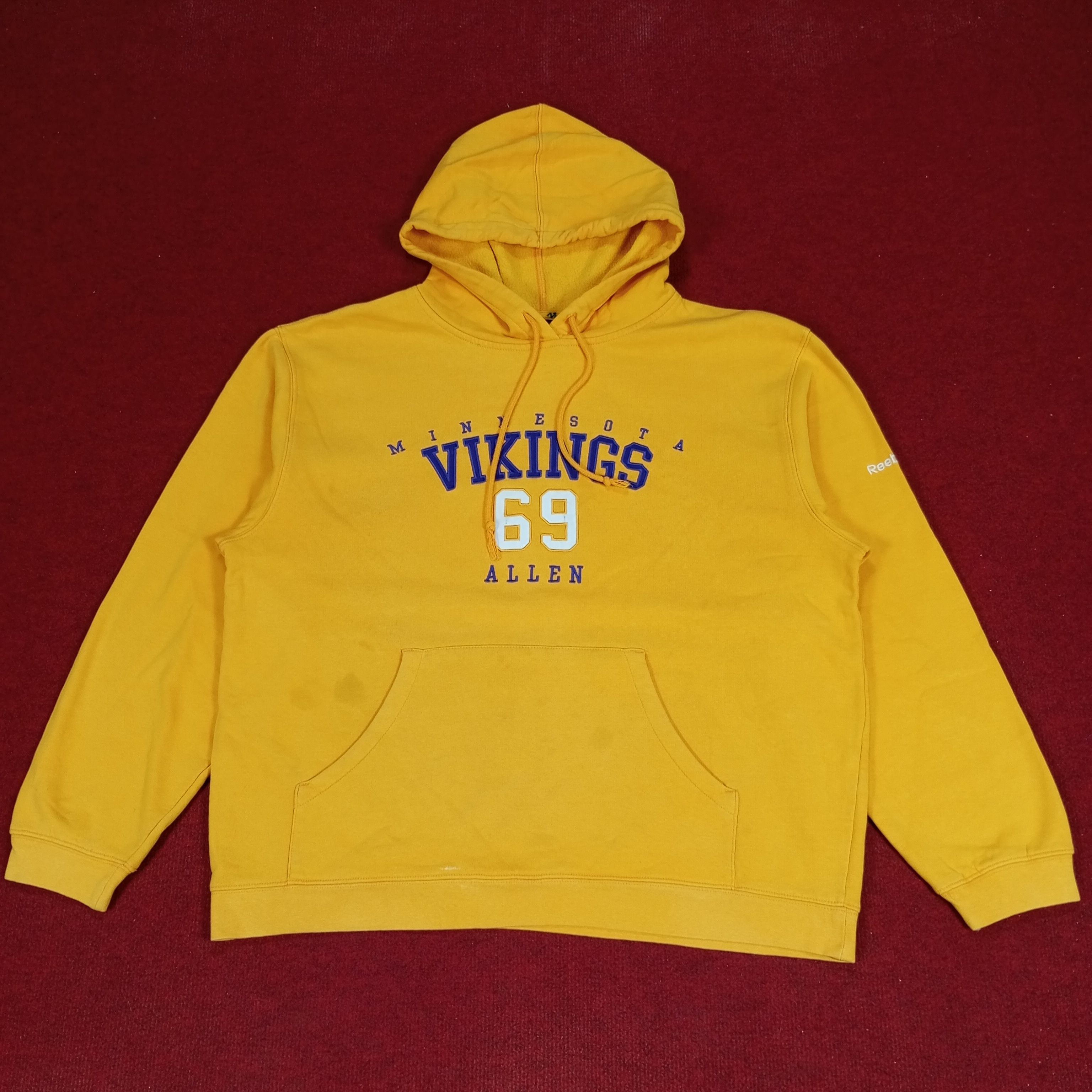 NFL × Reebok × Vintage Minnesota Vikings Football Team Sports Reebok Hoodies Size US XL / EU 56 / 4 - 1 Thumbnail