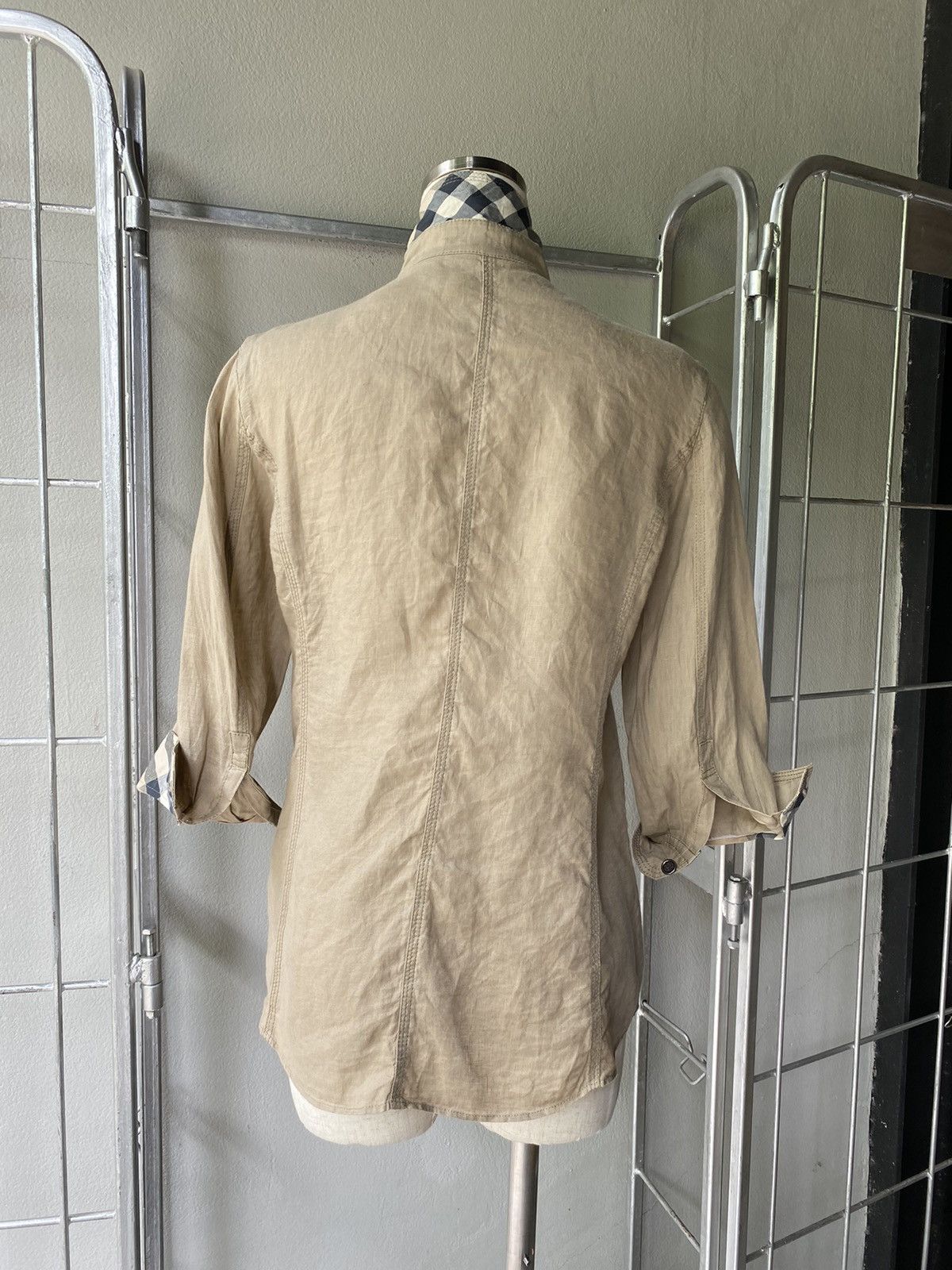 Burberry BURBERRYS Khaki Utility Shirt Size XS / US 0-2 / IT 36-38 - 16 Thumbnail