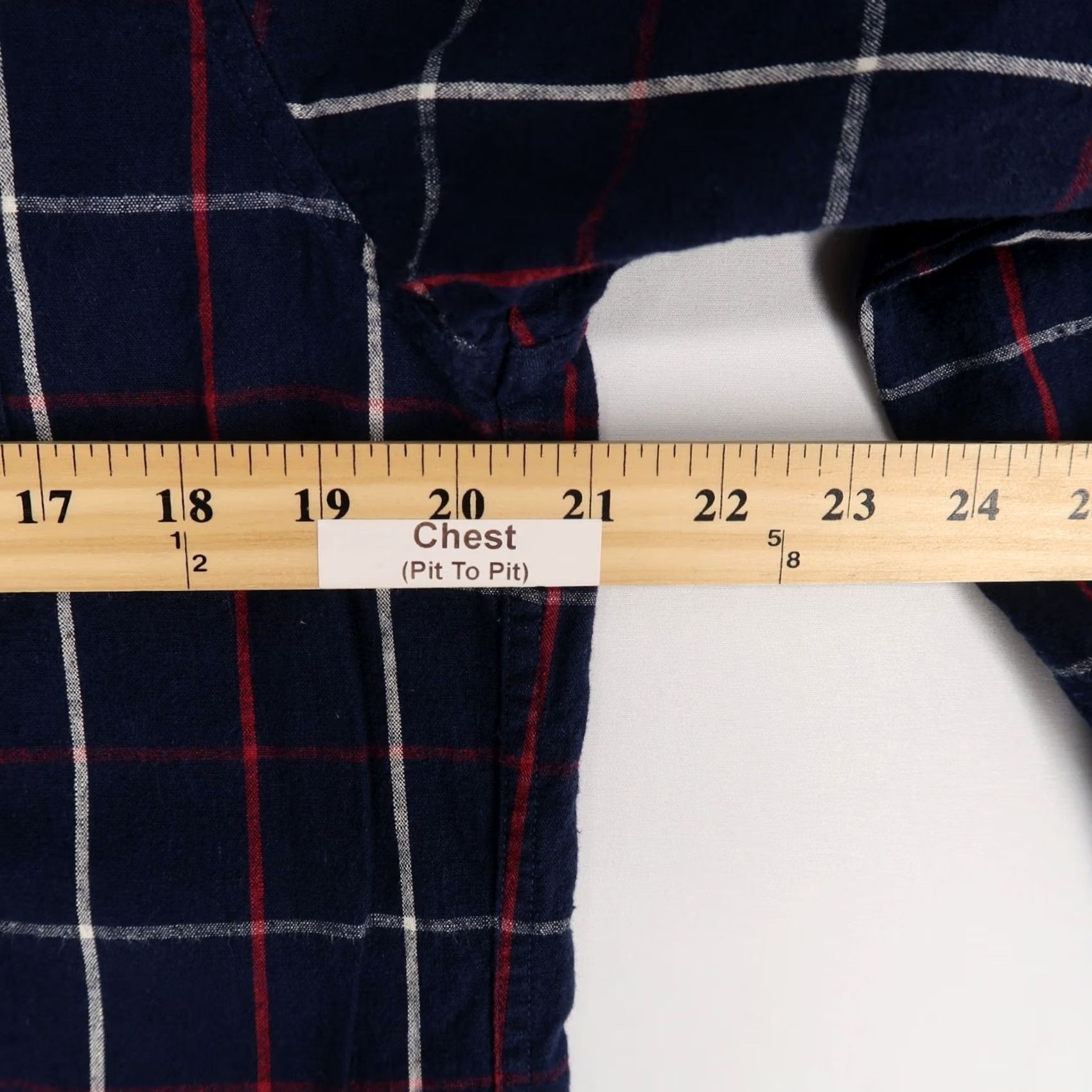 Rag & Bone rag & bone Tailored Workwear Shirt Mens S Navy Blue Plaid Linen Cotton Button Size US S / EU 44-46 / 1 - 4 Thumbnail