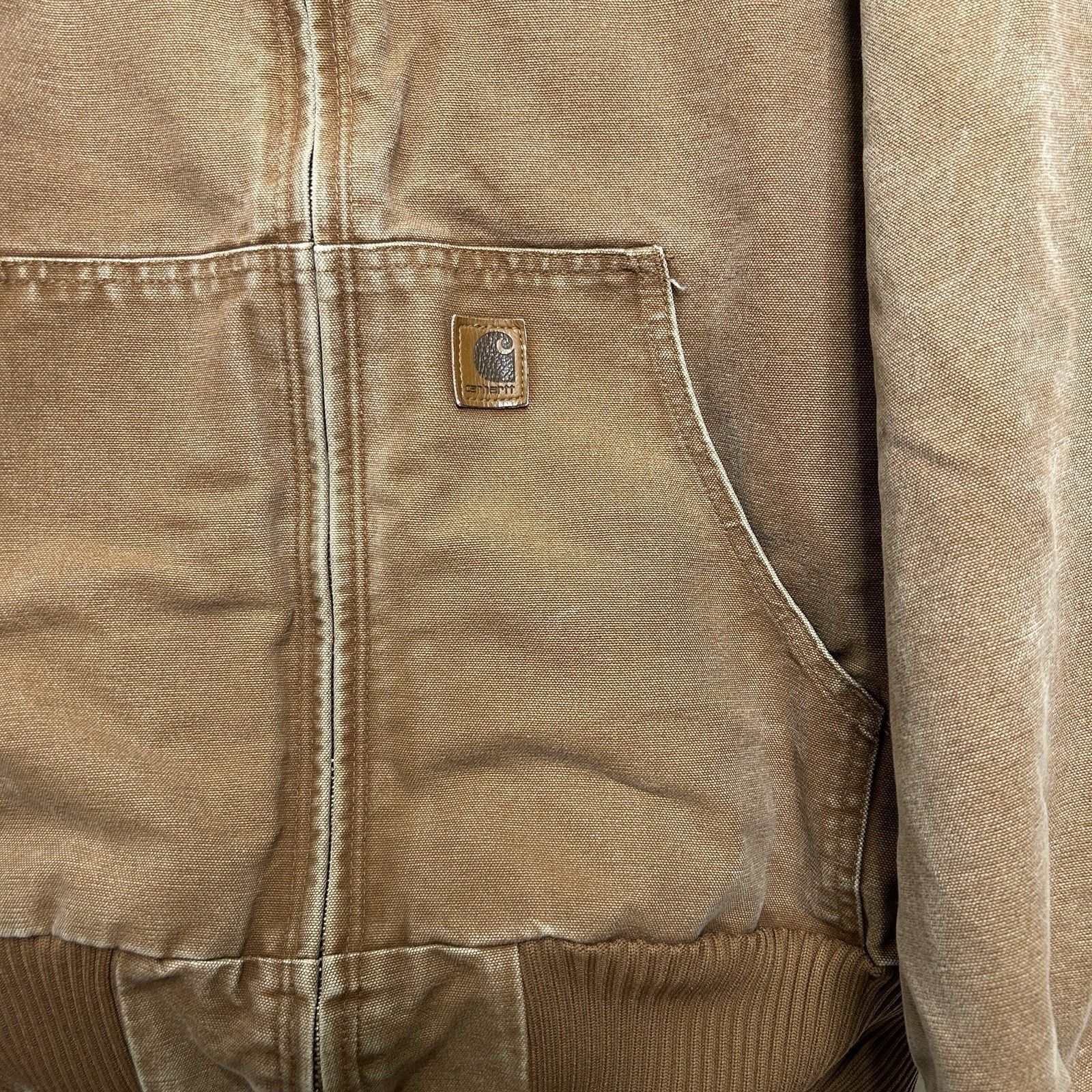 Carhartt Carhartt Duck Canvas Hooded Quilt-Lined Jacket “Brown” J130 Size US XL / EU 56 / 4 - 3 Thumbnail