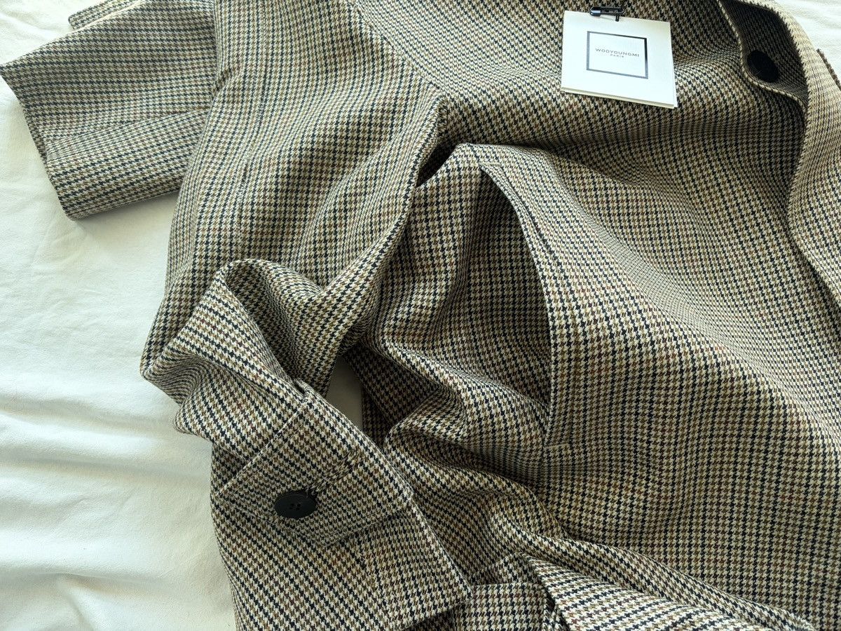 Wooyoungmi Wooyoungmi FW21 Houndstooth Mac Coat Oversized Size US S / EU 44-46 / 1 - 11 Thumbnail