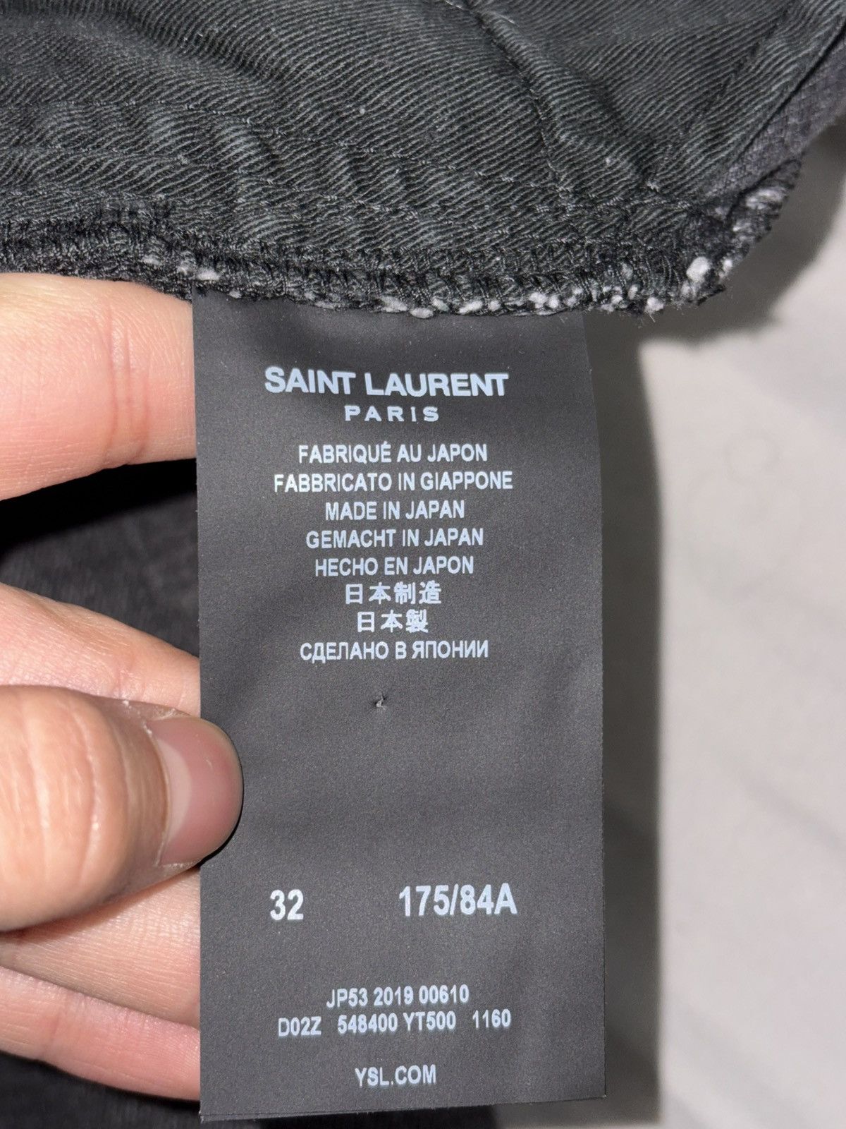 Saint Laurent Paris Saint Laurent Paris D02 Jeans Denim distressed whiskered vtg Size US 34 / EU 50 - 7 Thumbnail