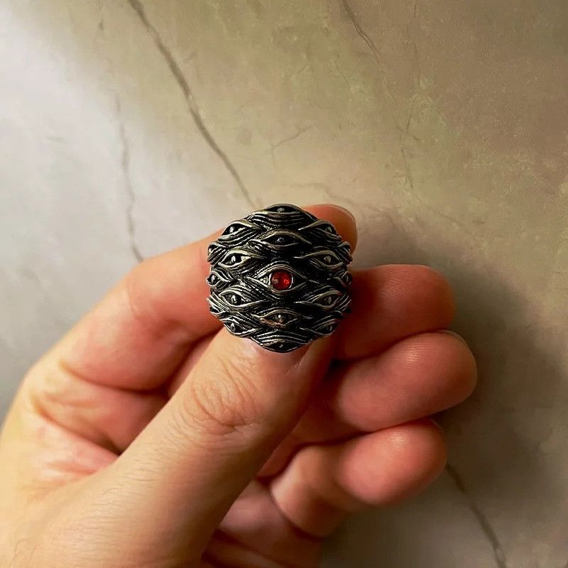 Japanese Brand × Jewelry × Vintage Multi Eyes Ring Size ONE SIZE - 6 Thumbnail
