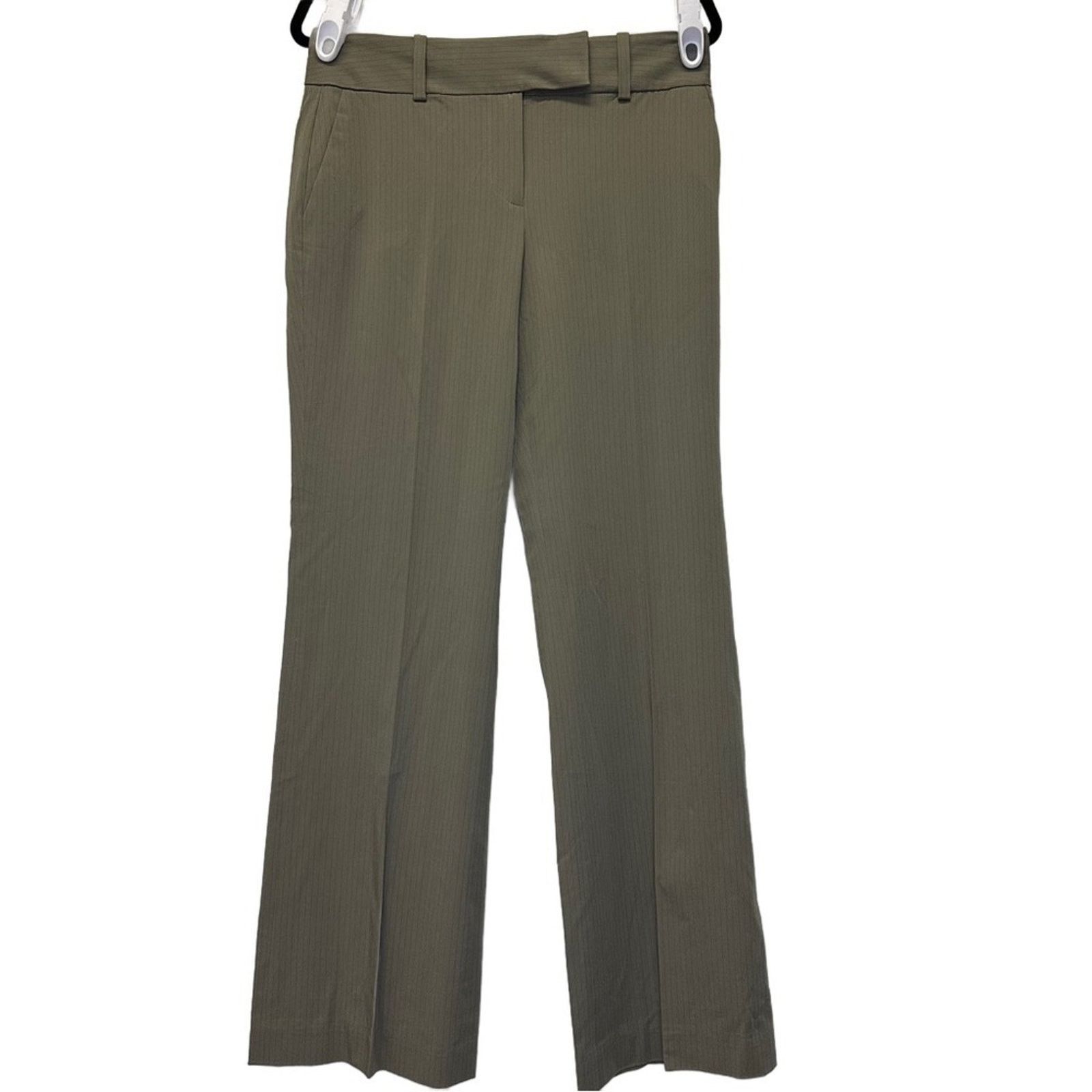 Ann Taylor Ann Taylor Taupe Pin Stripe Wide Leg Slacks Size 6 Size 28" / US 6 / IT 42 - 1 Thumbnail