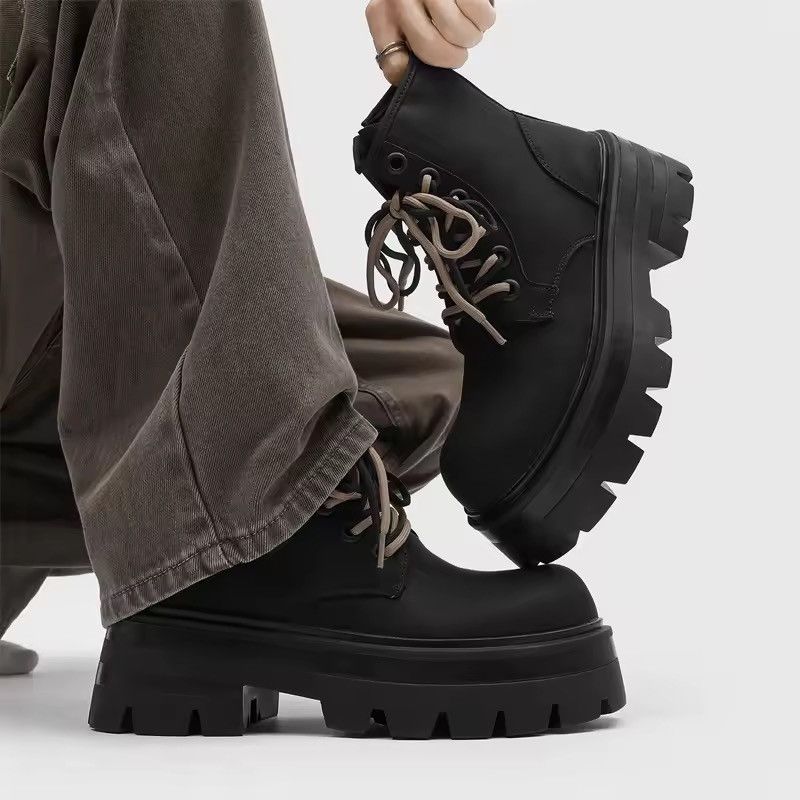 Japanese Brand Black Combat Boots Size US 8 / EU 41 - 4 Thumbnail