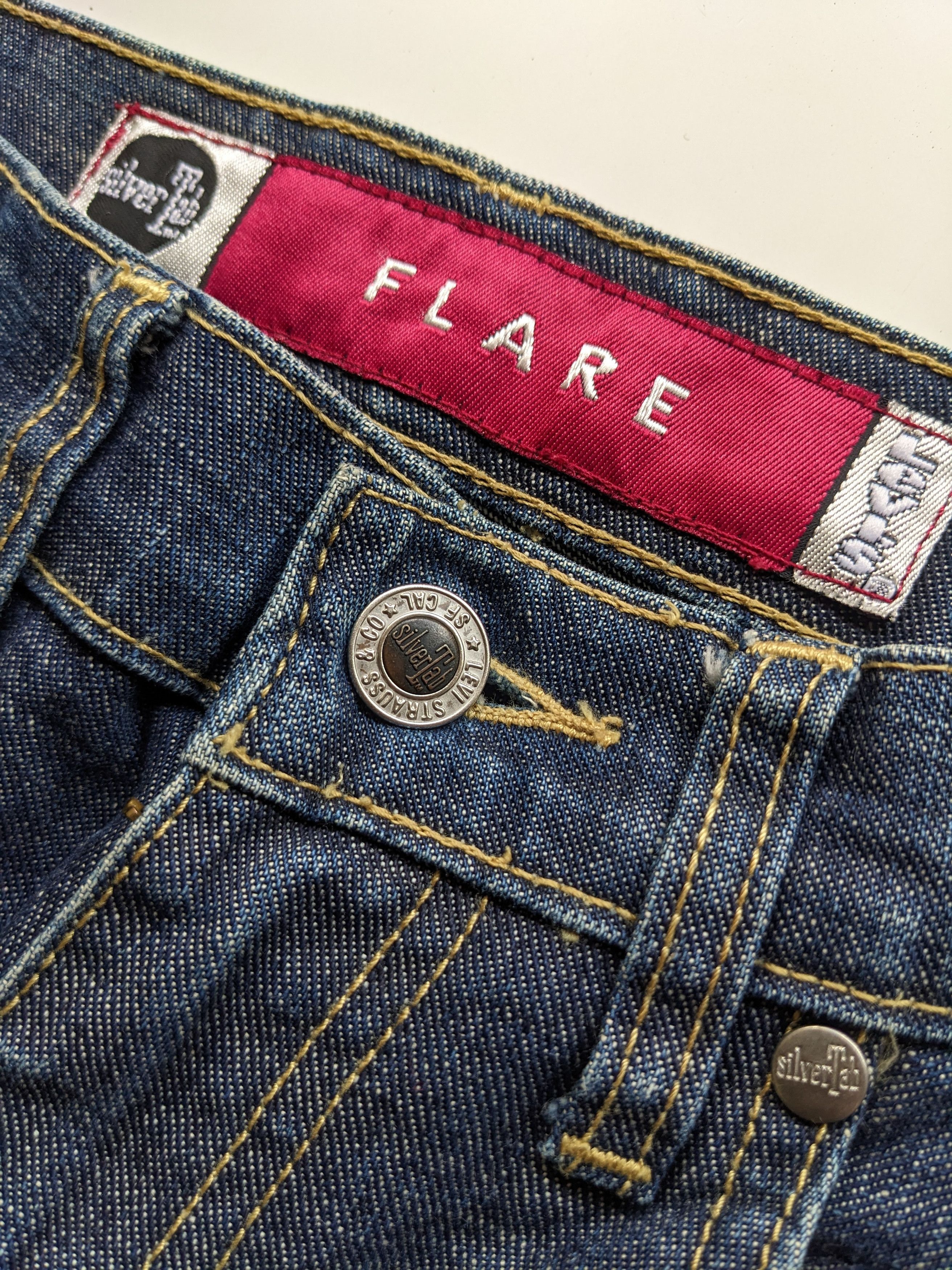 If Six Was Nine × Levi's × Vintage Vintage Levi's Silvertab flare jeans Size 27" / US 4 / IT 40 - 3 Thumbnail