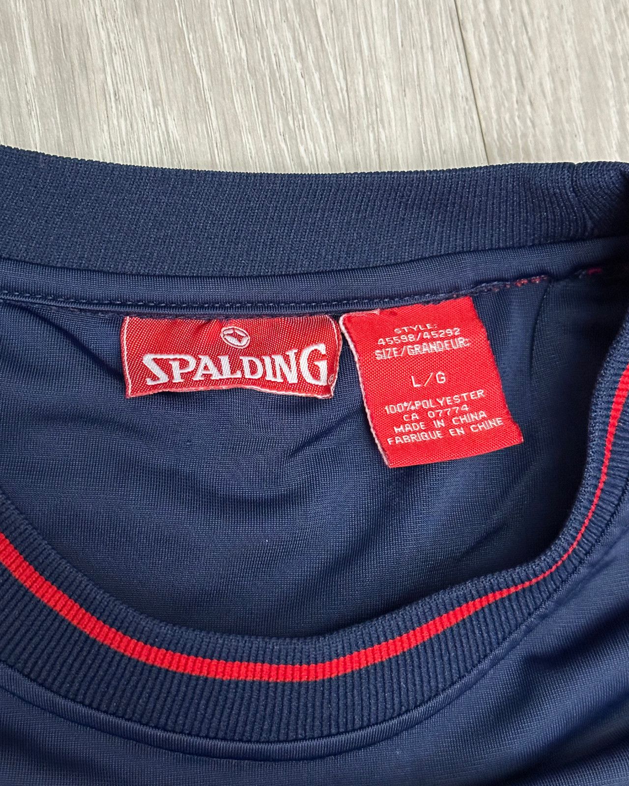 Spalding Vintage Spalding #9 Men's Navy Blue Jersey T-Shirt - Large Size US L / EU 52-54 / 3 - 5 Thumbnail