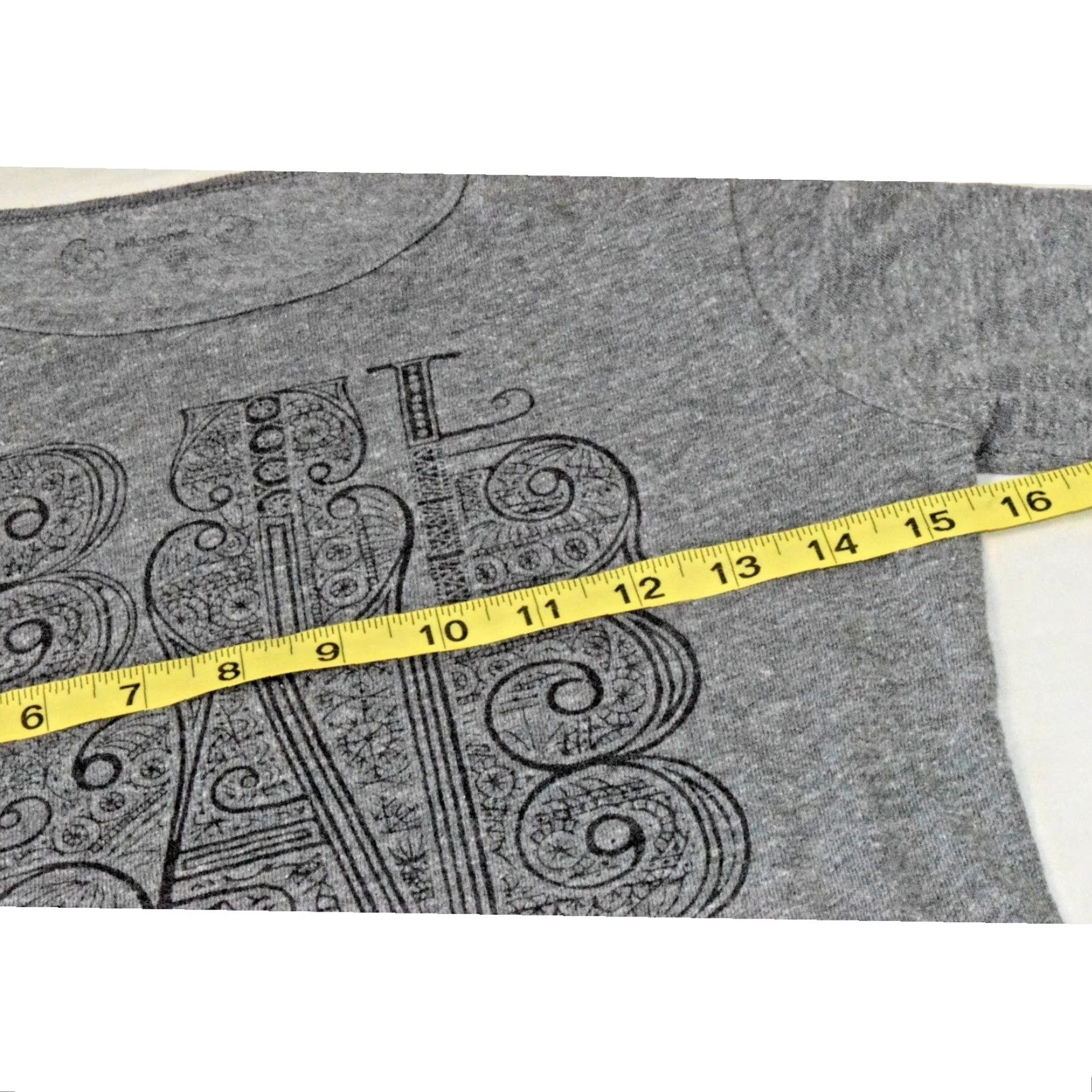 Womens Billabong T-Shirt Size L Gray Long Sleeve Logo Graphic Tee Shirt