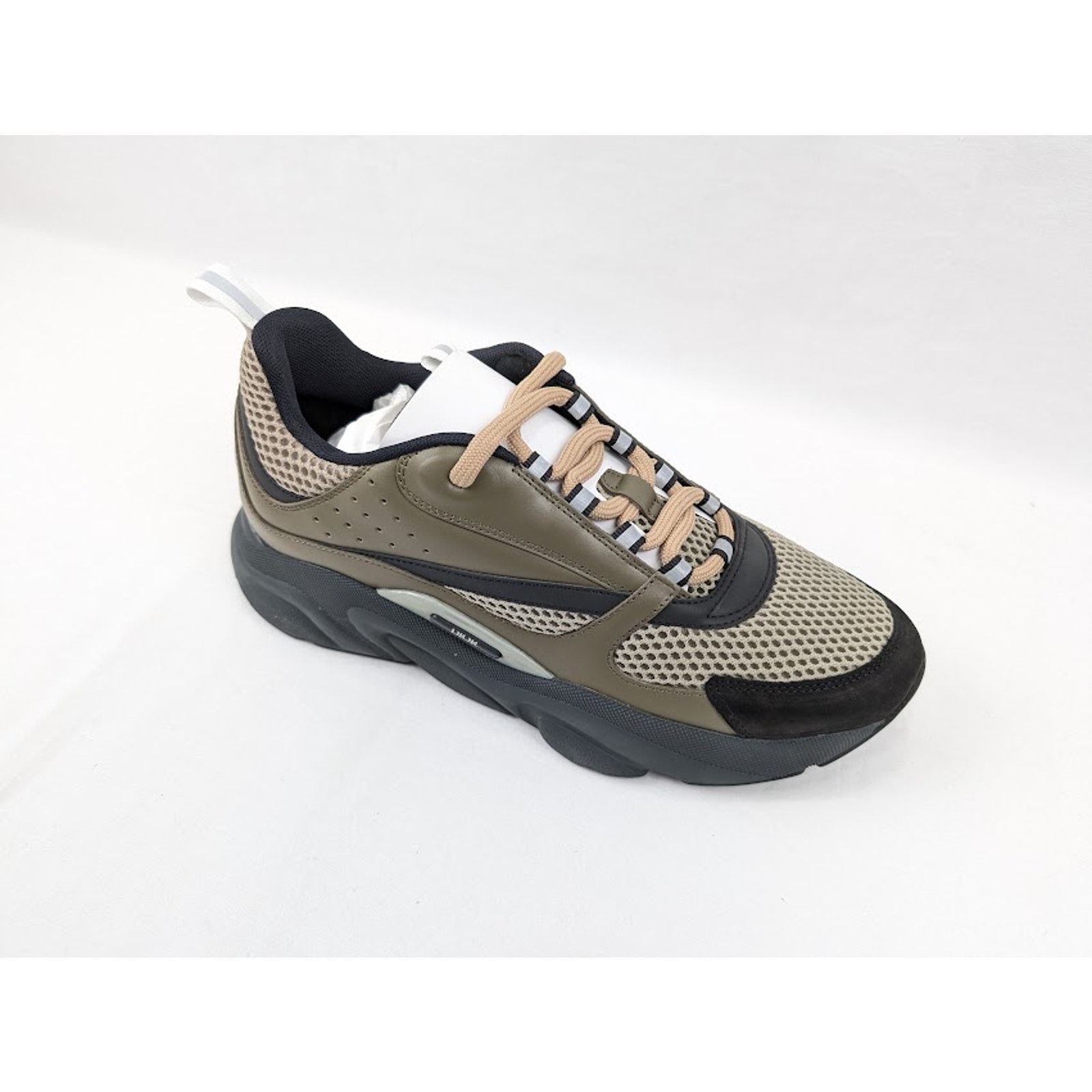 Dior o1rshd1 B22 Calfskin Mesh Sneakers in Khaki Size US 13 / EU 46 - 2 Thumbnail