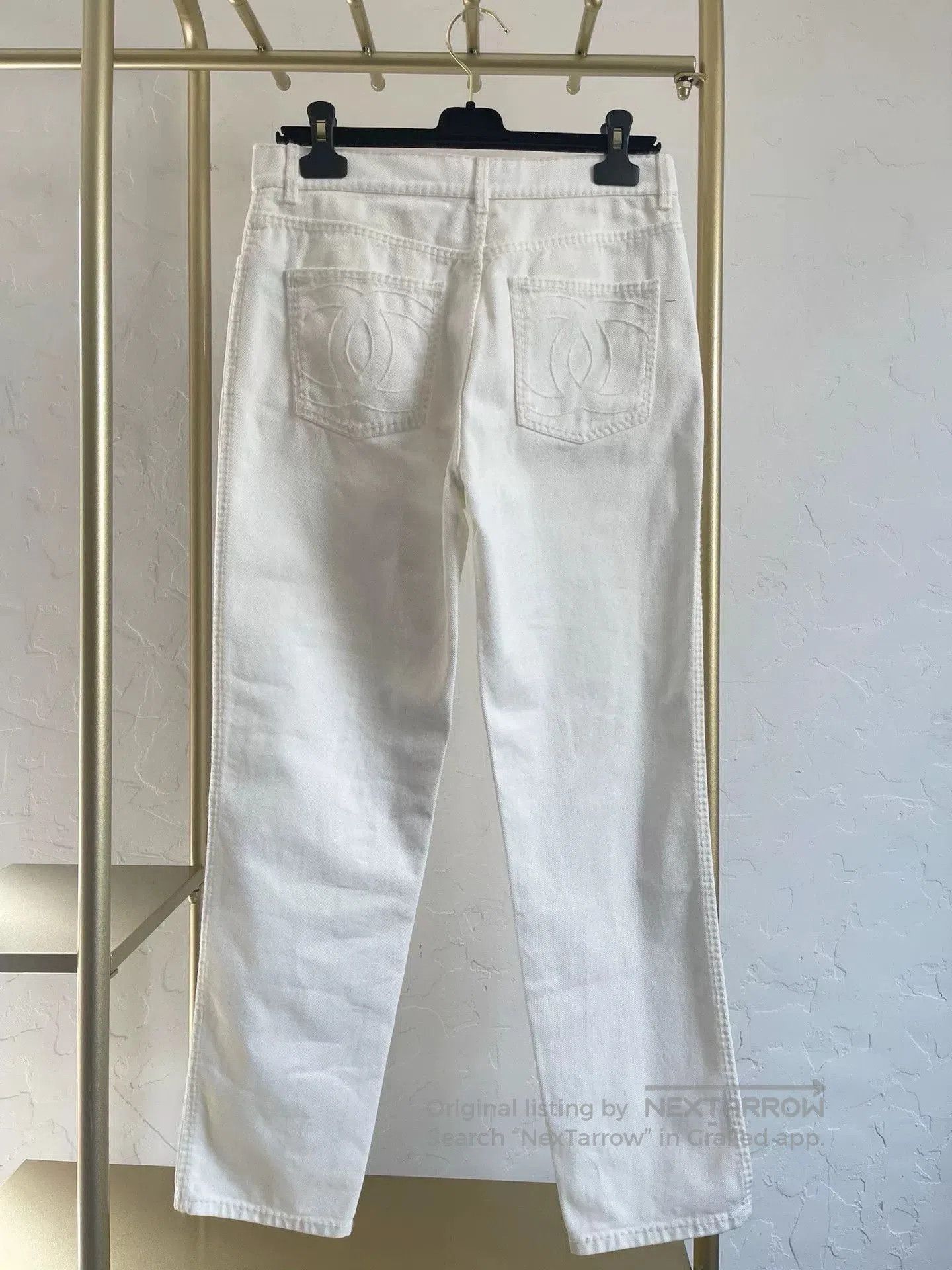 Chanel Chanel 2024 Coco Neige White Jeans FR38. Size US 38 / EU 54 - 2 Thumbnail