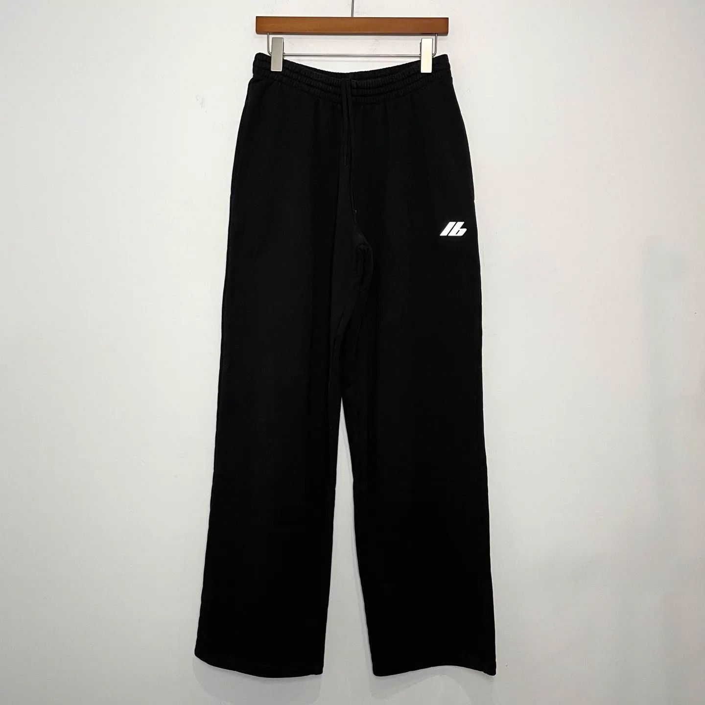 Balenciaga Black Sweatpants with White Logo Size US 30 / EU 46 - 1 Thumbnail