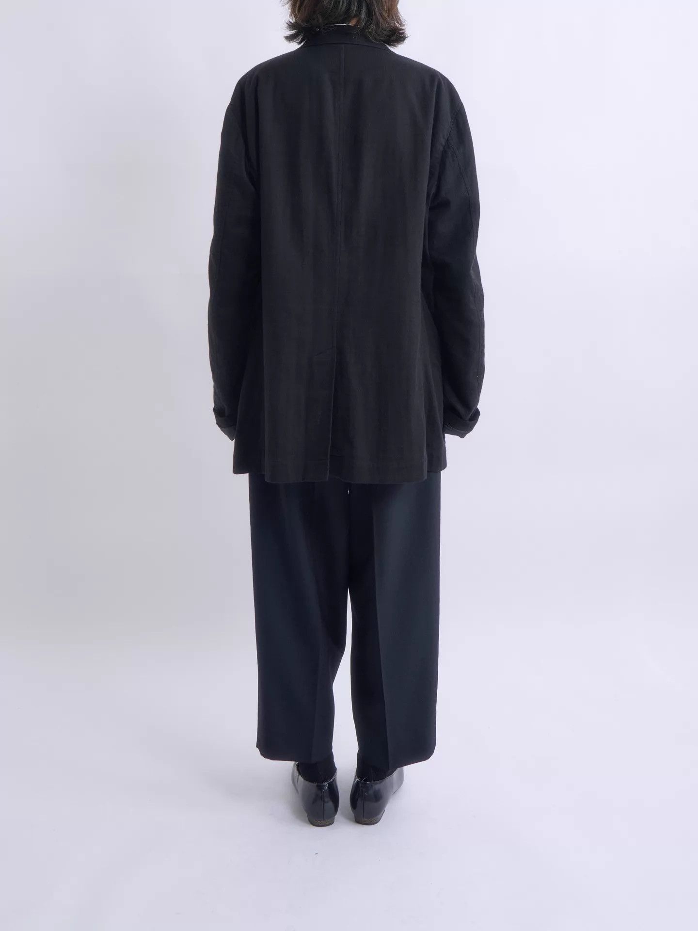 Issey Miyake ISSEY MIYAKE 00s Vintage Japanese Black Soft Blazer Size US XL / EU 56 / 4 - 4 Thumbnail