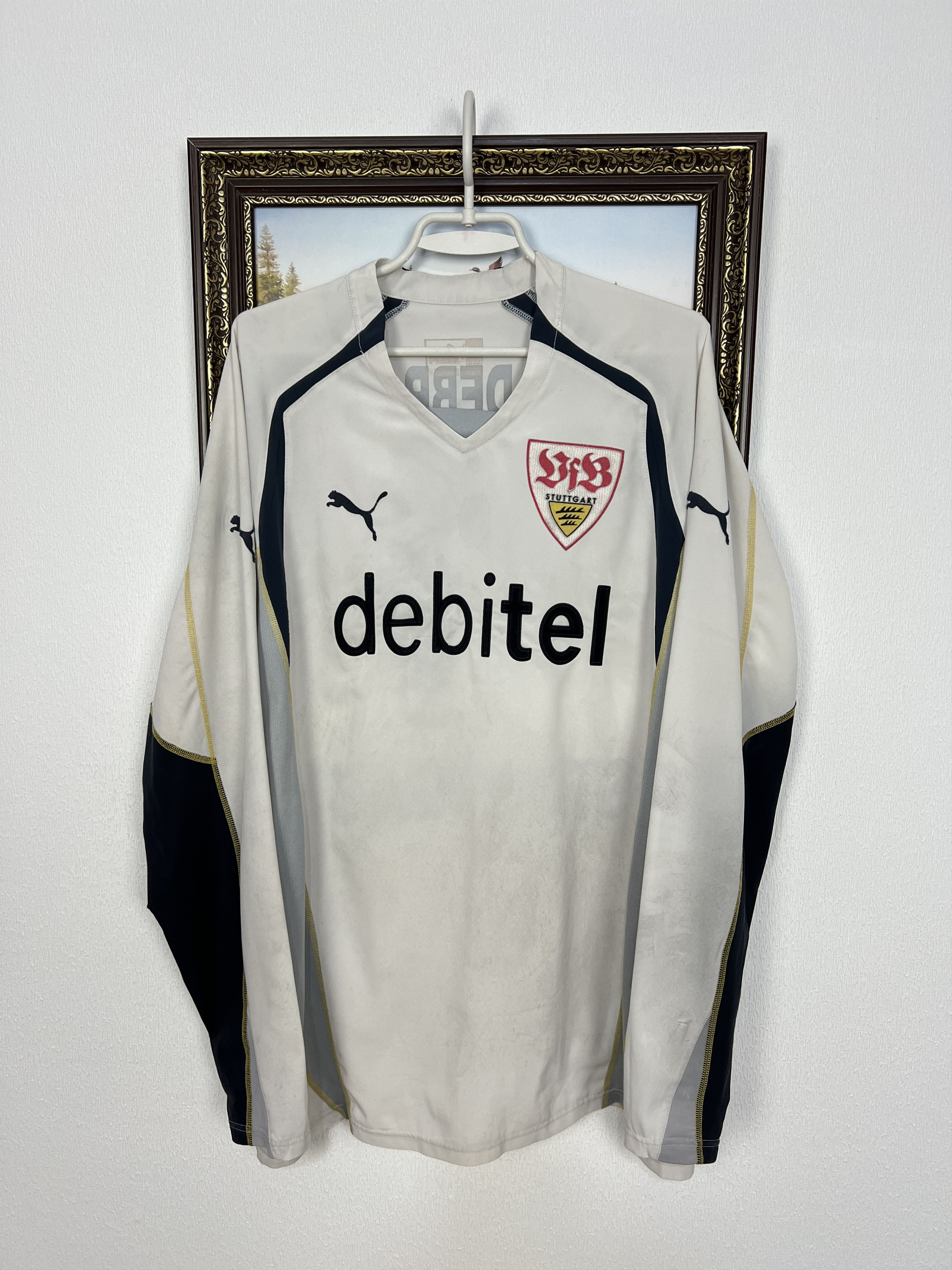 Puma Stuttgart Goalkeeper football shirt 2004 Puma #1 Hildebrand Size US L / EU 52-54 / 3 - 6 Thumbnail