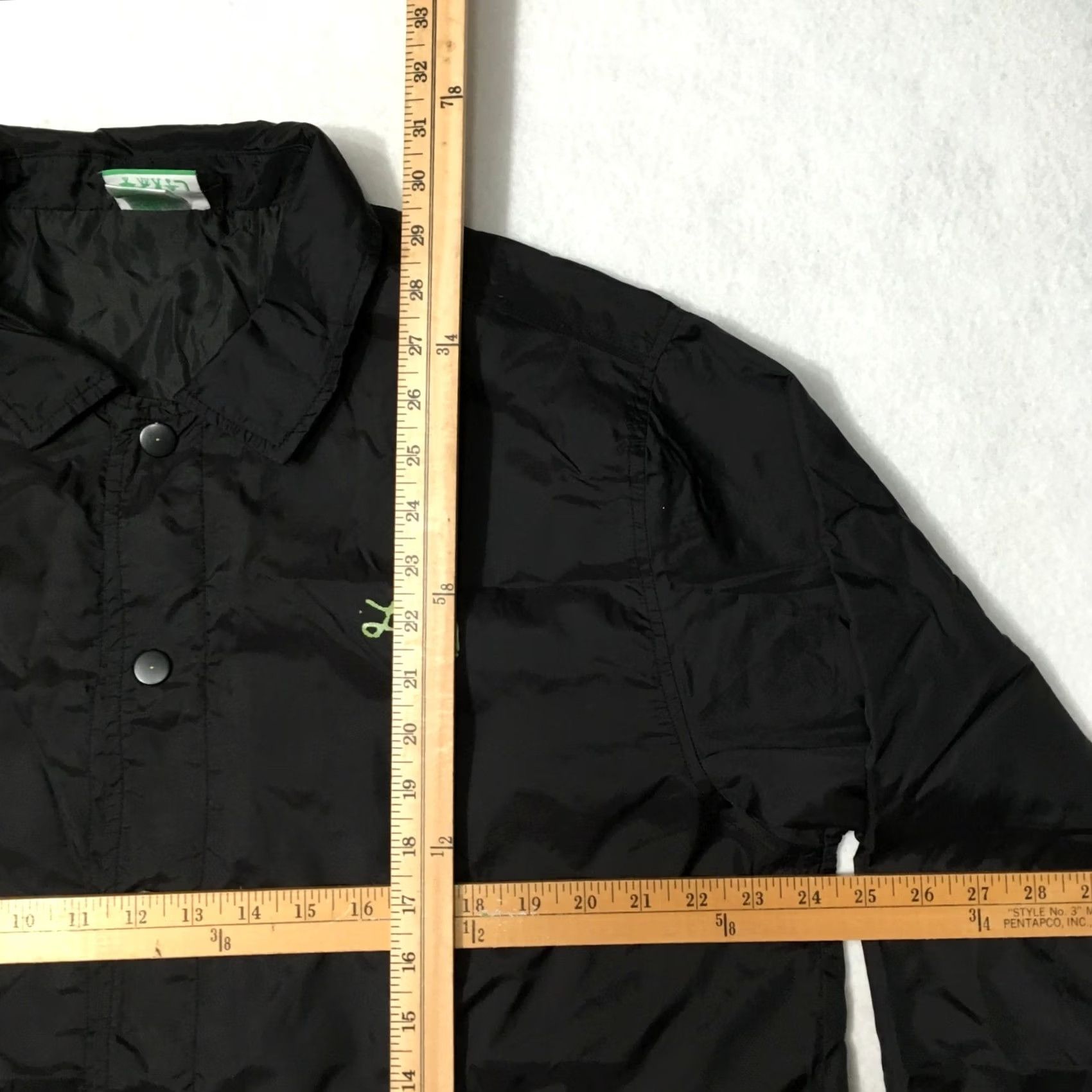 Coach LRG Coach Jacket Mens Nylon Snap Button BLACK Size US XL / EU 56 / 4 - 6 Thumbnail