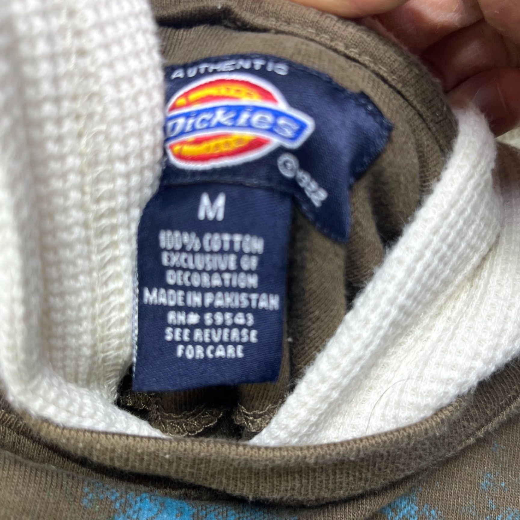 Dickies VINTAGE Dickies Shirt Crew Neck Long Sleeve Thermal Hooded Cross Affliction Skater Cotton Fleece Logo Brown M Mens Size US M / EU 48-50 / 2 - 6 Thumbnail