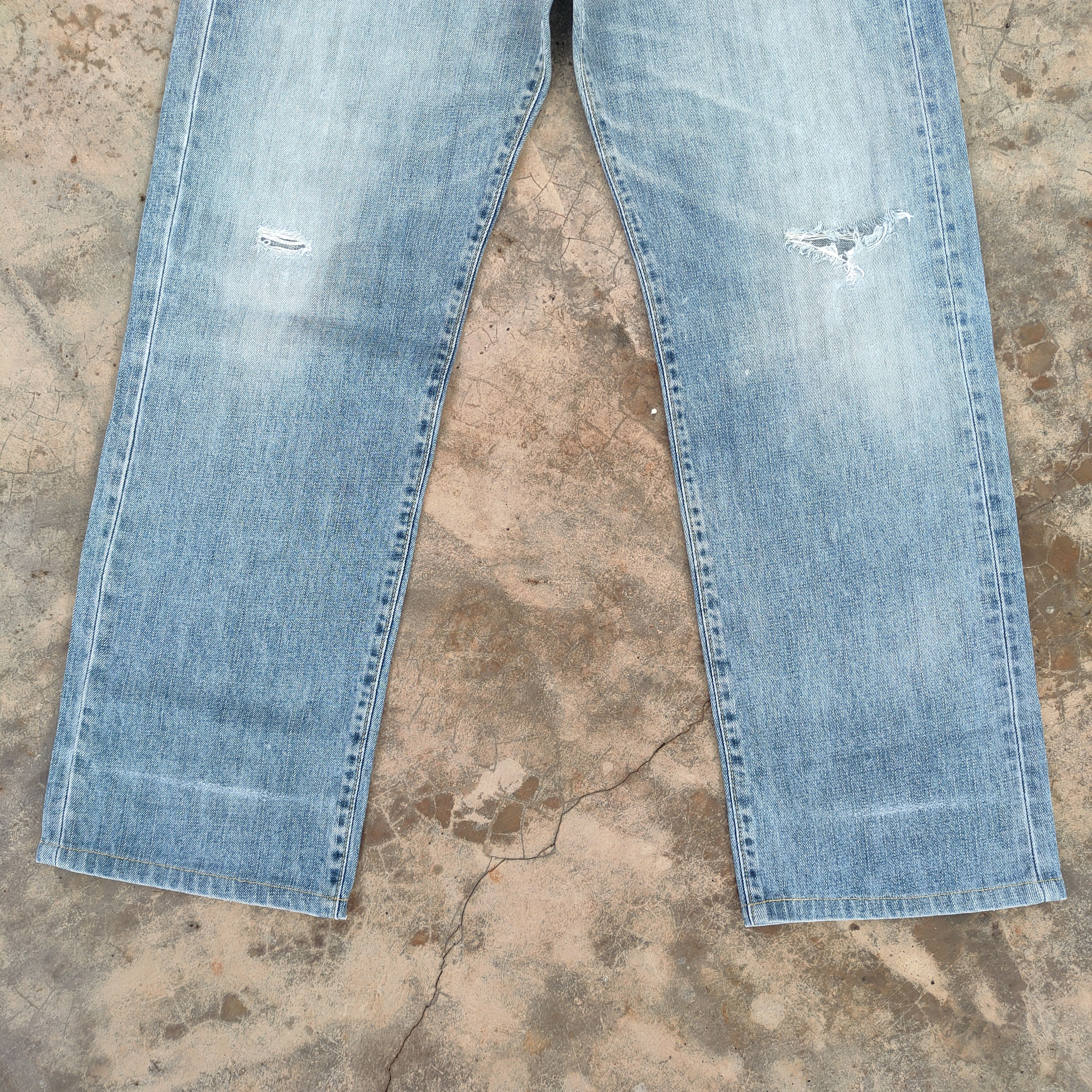 Japanese Brand Vintage japanese faded blue jeans denim pants Size US 34 / EU 50 - 4 Thumbnail