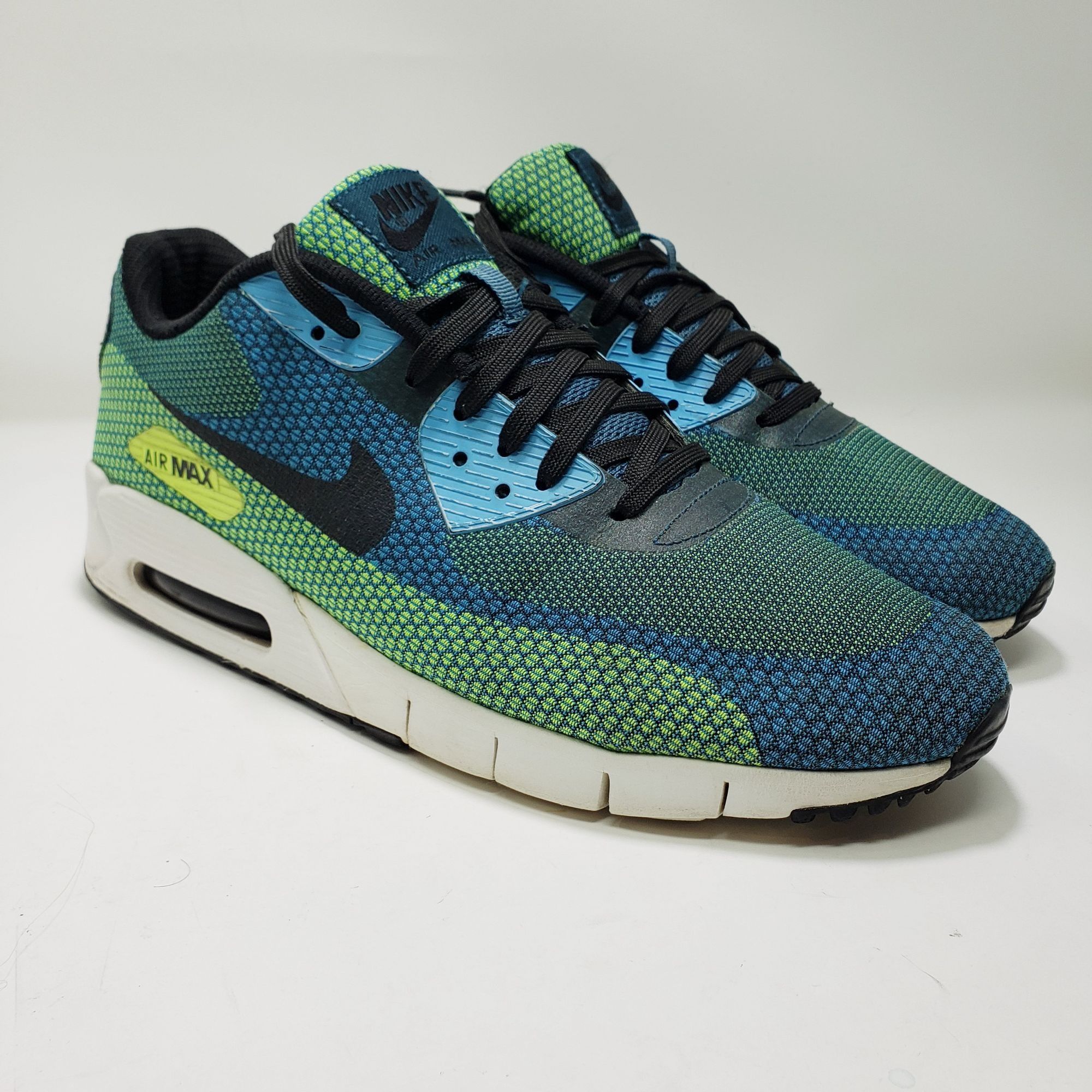 Nike Nike Air Max 2013 Sneakers Blue/Green Mesh Low-Top Athletic Size US 10.5 / EU 43-44 - 5 Thumbnail