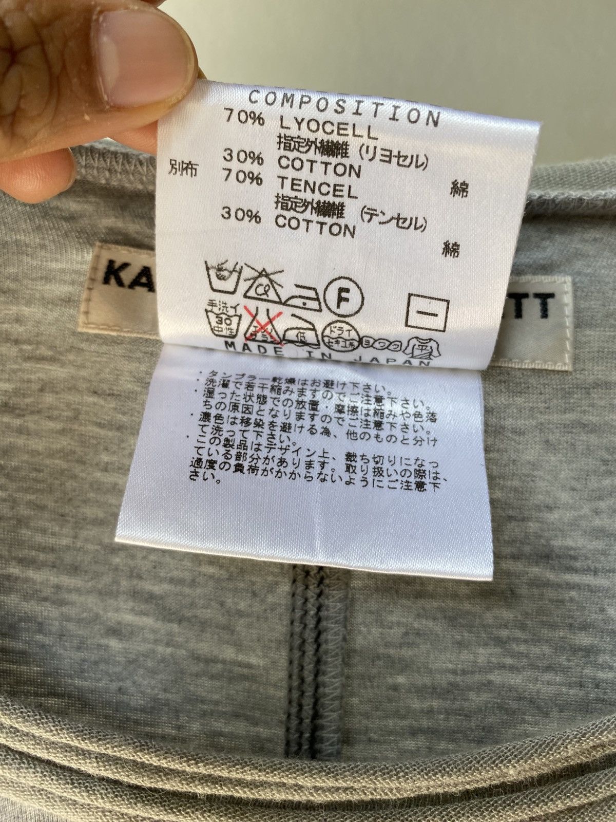 Katharine Hamnett London KATHARINE HAMNETT LONDON Gray Sheer Long-Sleeve Tee Size M / US 6-8 / IT 42-44 - 5 Thumbnail