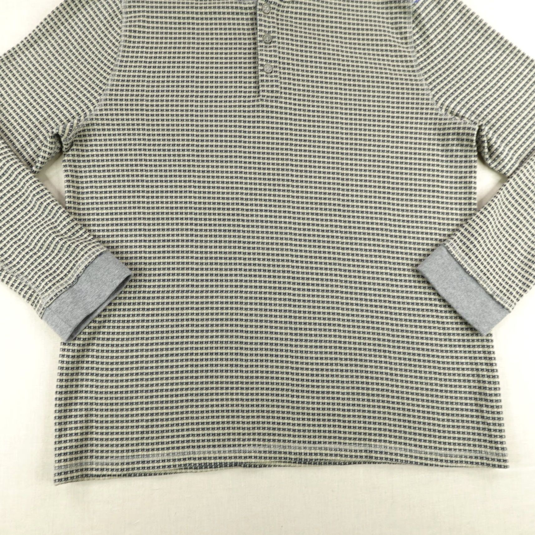 Carbon2Cobalt Carbon2Cobalt Gray Waffle Knit Henley Pullover Shirt Mens Medium Long Sleeve Casual Size US M / EU 48-50 / 2 - 3 Thumbnail