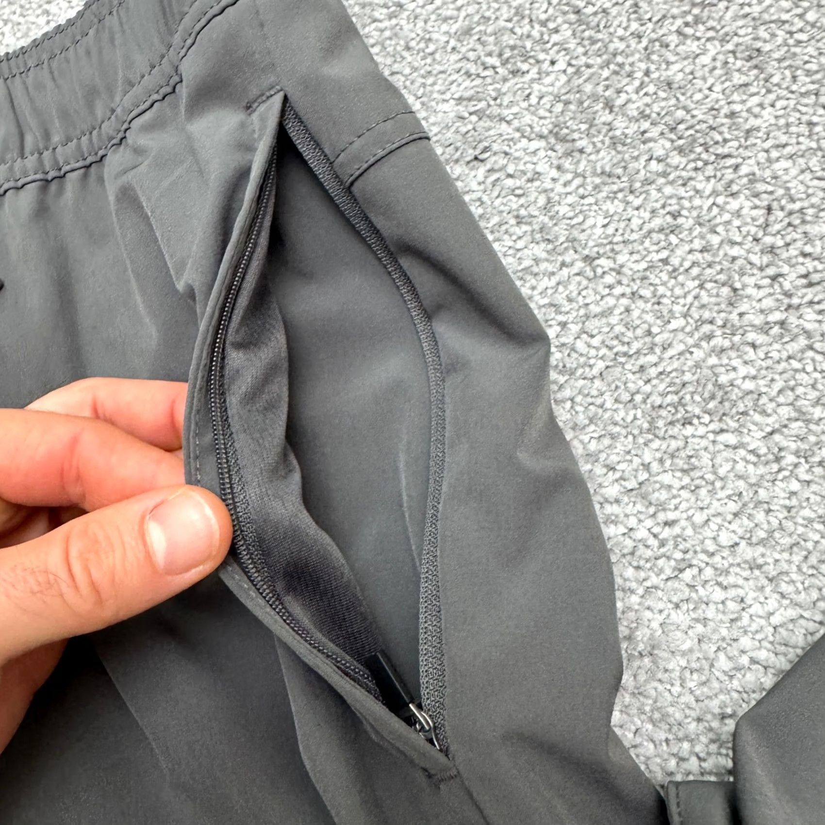 Vintage Soybu Mens Large Charcoal Gray Stretch Jogger Track Pants Lightweight Activewear Size US 33 - 6 Thumbnail