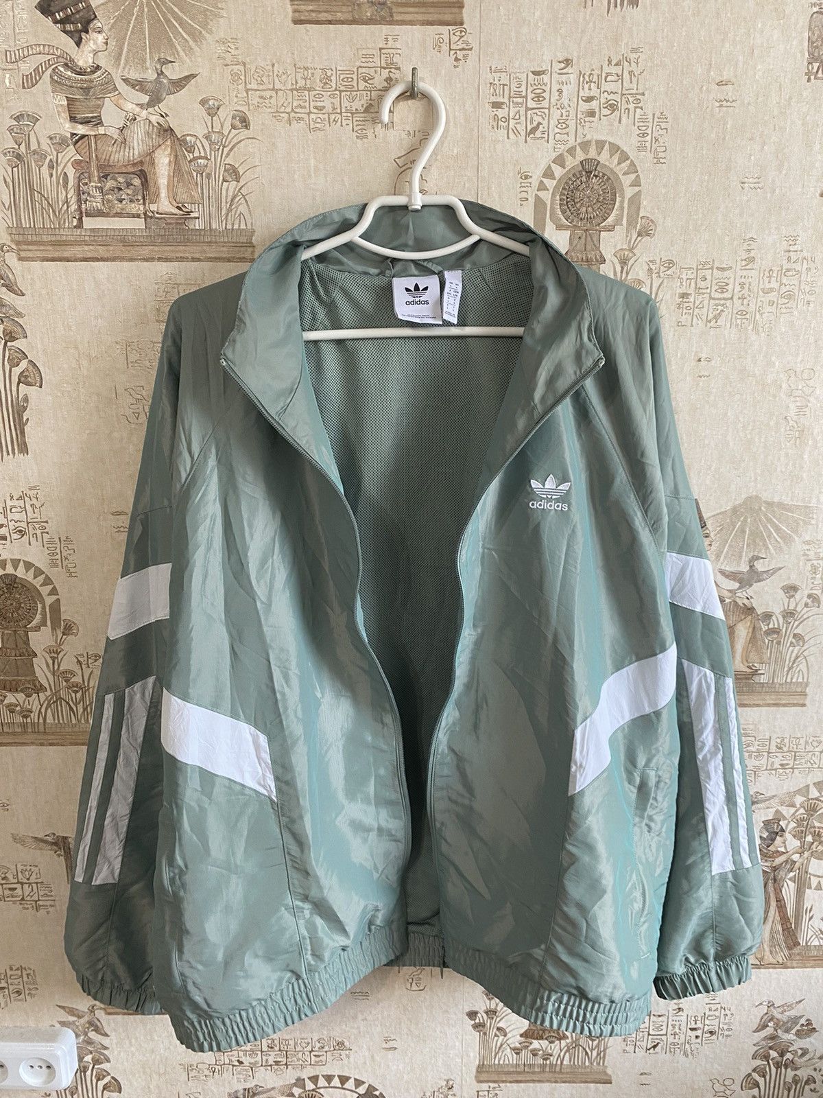 Adidas × Vintage Adidas Woven Track Top Jacket Retro Style Size US L / EU 52-54 / 3 - 2 Thumbnail