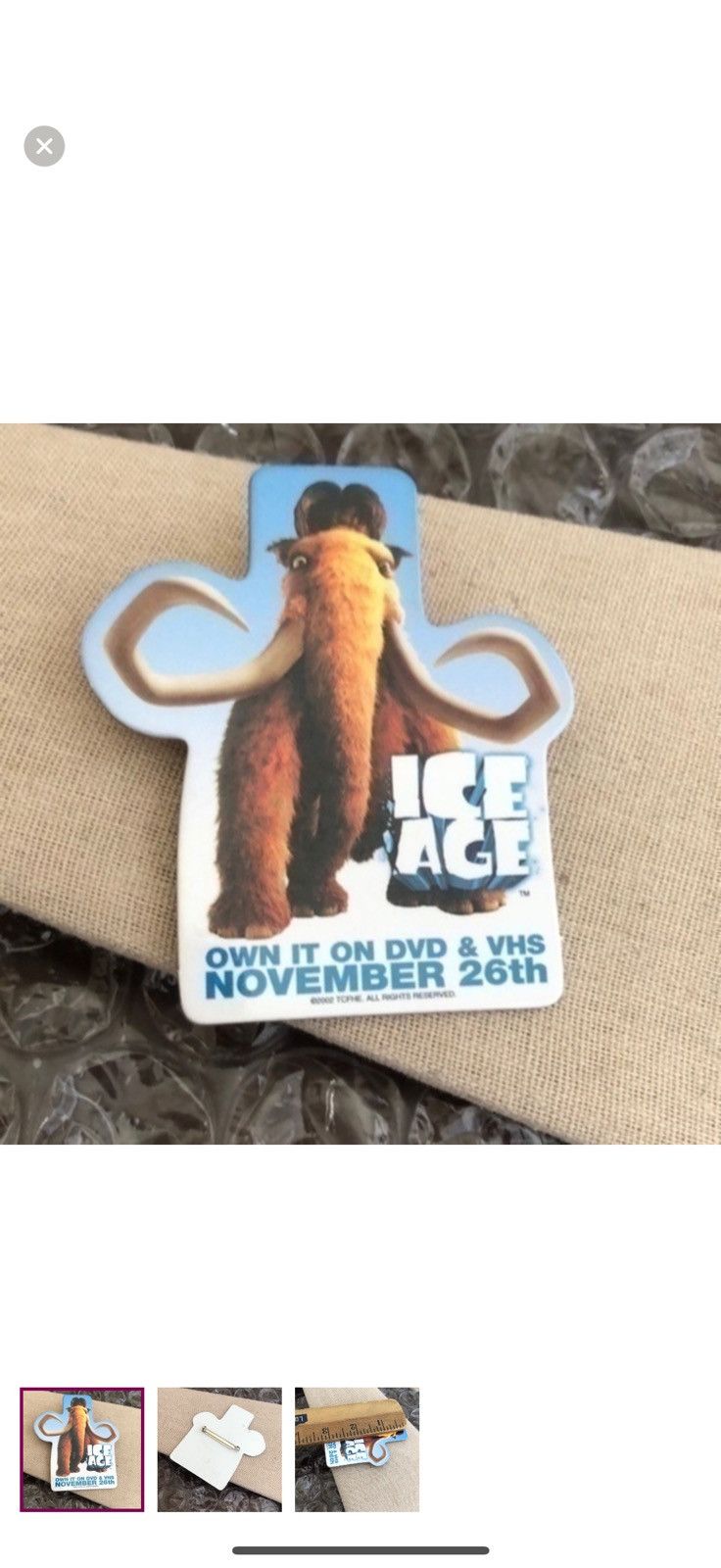 Vintage Vintage Ice Age Button Brooch Size ONE SIZE - 1 Thumbnail