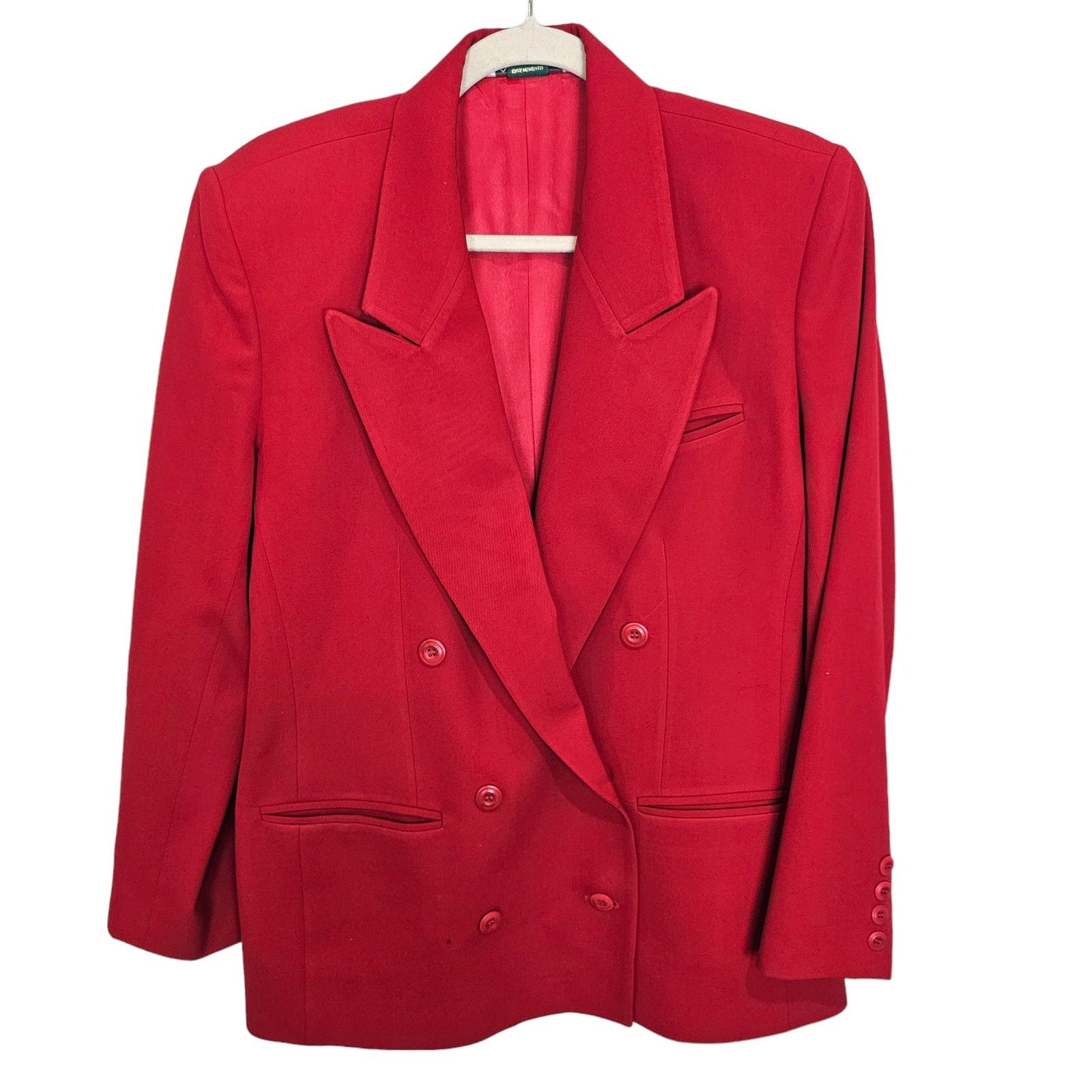 Vintage Austin Reed Womens Worsted Wool Blazer Sz 8 Holiday