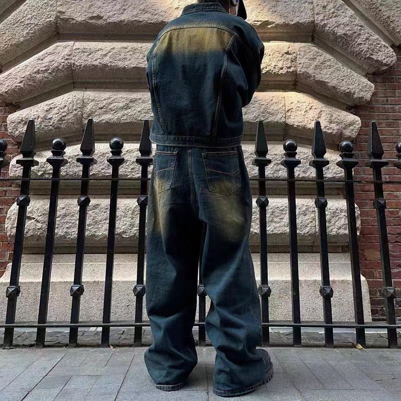 Japanese Brand × Jean Retro heavy duty washed wide leg jeans Size US 34 / EU 50 - 3 Thumbnail
