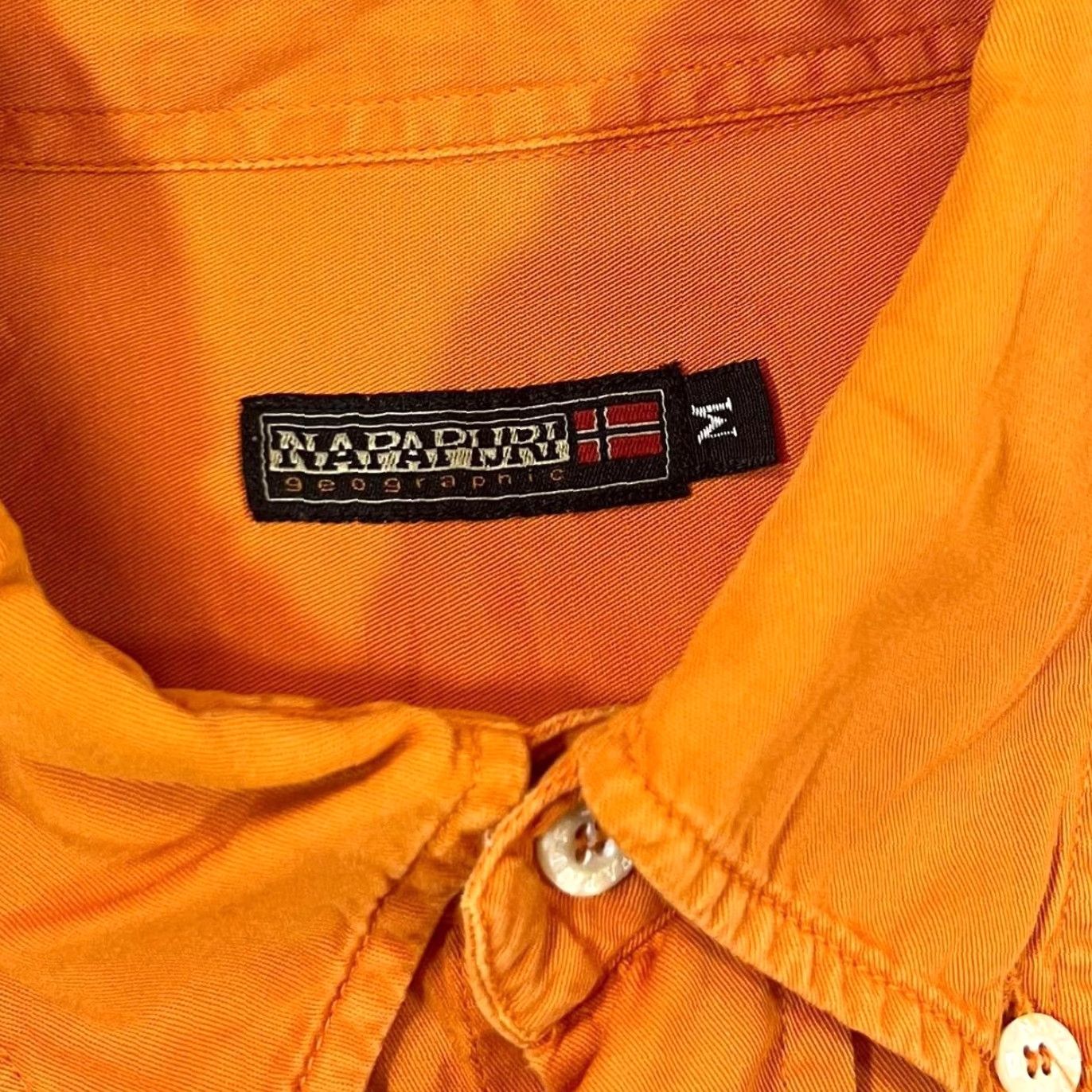 Napapijri Napapijri Embroidered Mini Logo Orange Long Sleeve Button-Up Shirt M Womens? Size US M / EU 48-50 / 2 - 3 Thumbnail
