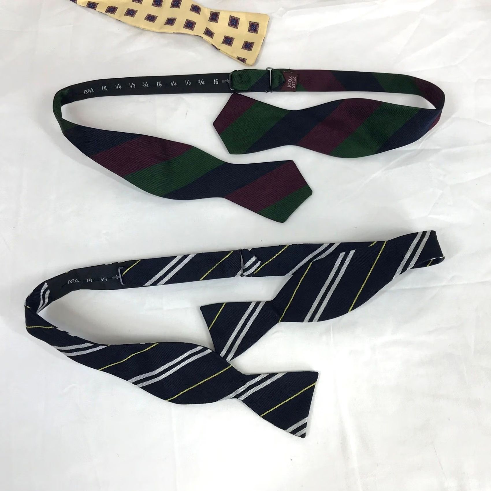 Robert Talbott Robert Talbott & More Bow Tie Lot 4pc Silk Self-Tie Striped Geometric Medallion Men Size One Size Multicolor Classic Size ONE SIZE - 3 Thumbnail