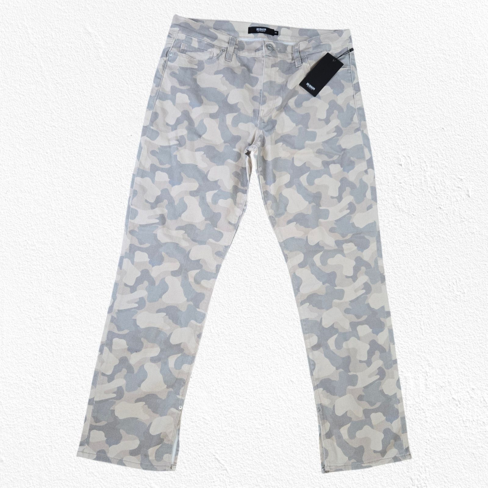 Hudson Hudson Nico Camo Straight Leg Jeans Size 33 Size 33" - 4 Thumbnail