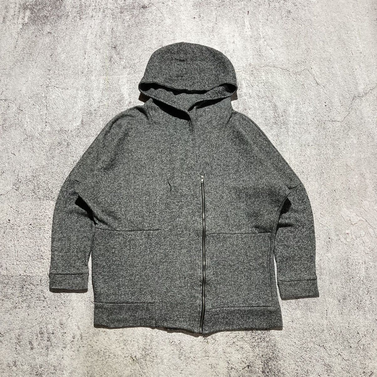 Japanese Brand 2000s Igni Knitted Ziphoodie Beauty Beast Lgb Charcoal Size US XL / EU 56 / 4 - 4 Thumbnail