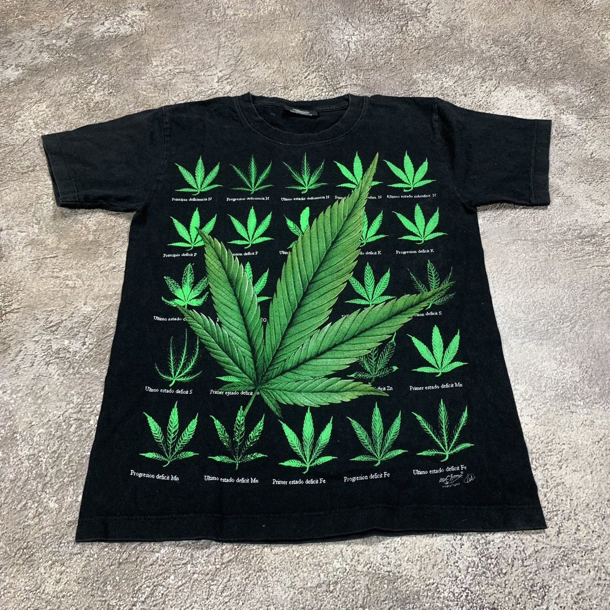 Vintage Vintage Y2K All Over Print Graphic Tee Streetwear Green S Size US S / EU 44-46 / 1 - 2 Thumbnail
