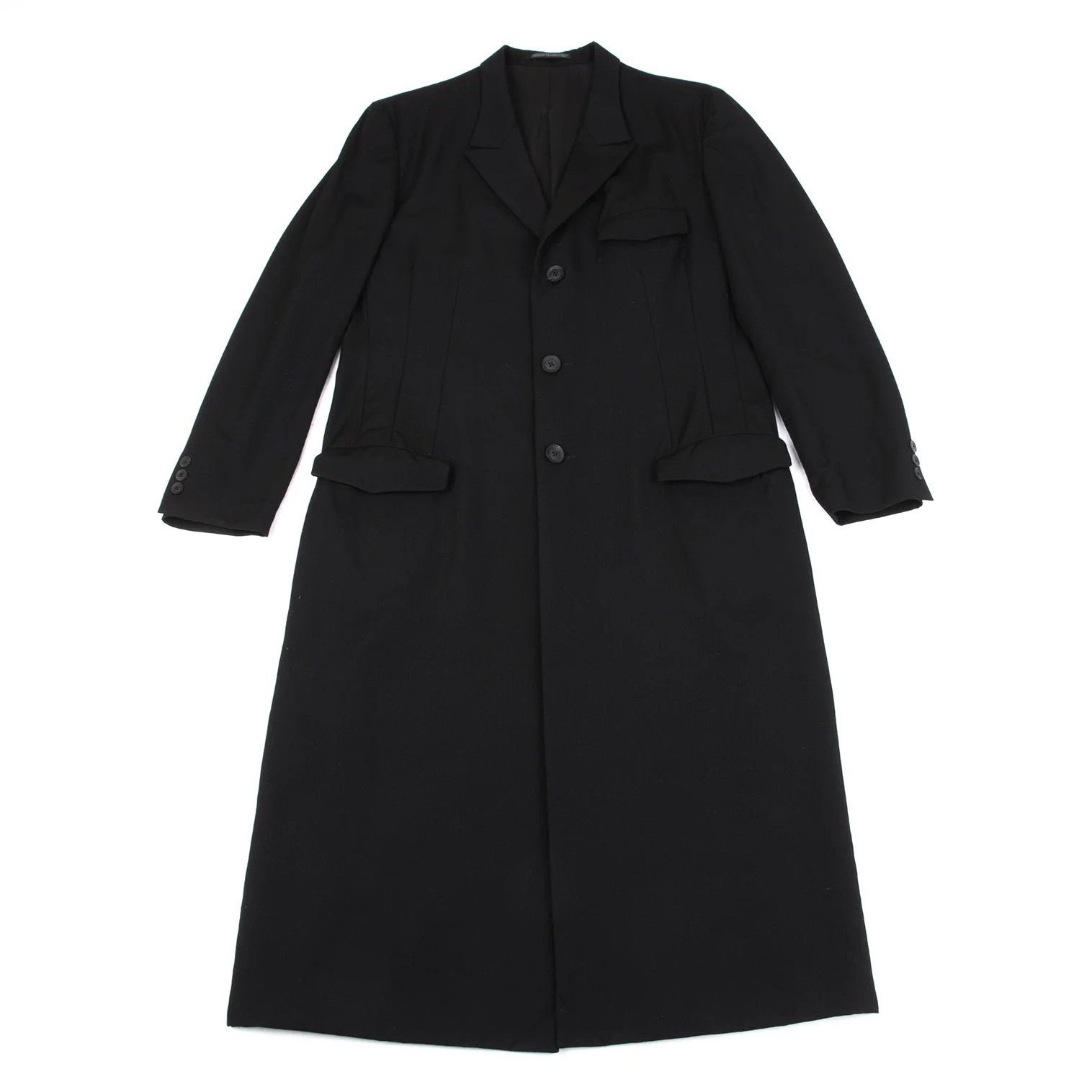 Yohji Yamamoto Yohji Yamamoto Wool Gabardine Doctor Jacket Size US M / EU 48-50 / 2 - 1 Thumbnail