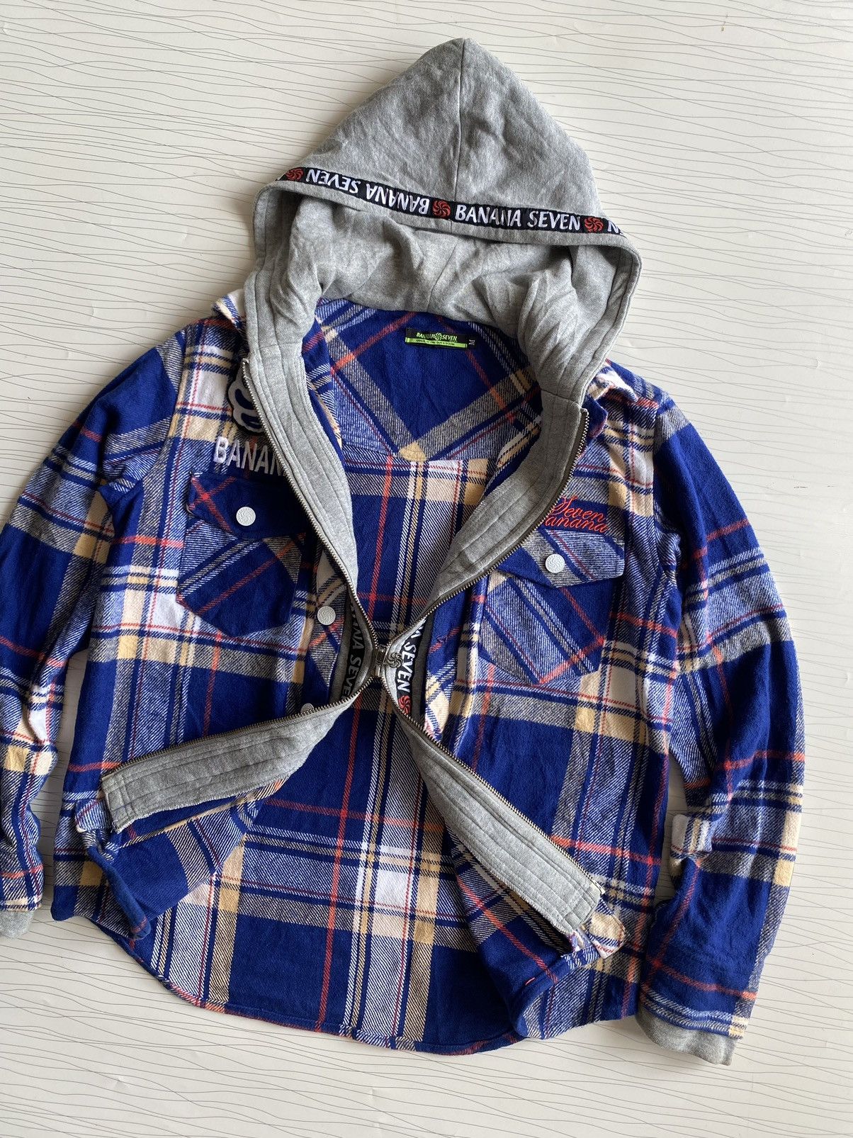 Banana Republic × Vintage BANANA SEVEN DOUBLE LAYER FLANER HOODIE Size US M / EU 48-50 / 2 - 10 Thumbnail