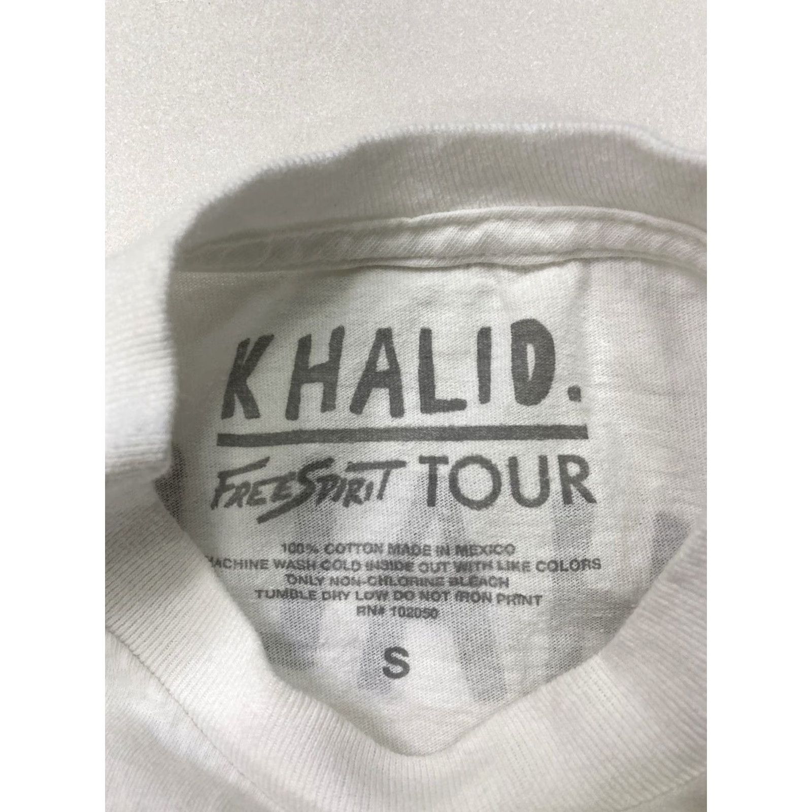ESPIRIT Khalid Free Spirit Tour 2019 Graphic T-shirt Women Small White Music Shirt Size S / US 4 / IT 40 - 4 Thumbnail