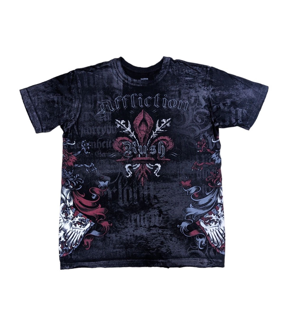 image of Affliction George St Pierre Signature Series Tshirt in Black, Men's (Size Large)