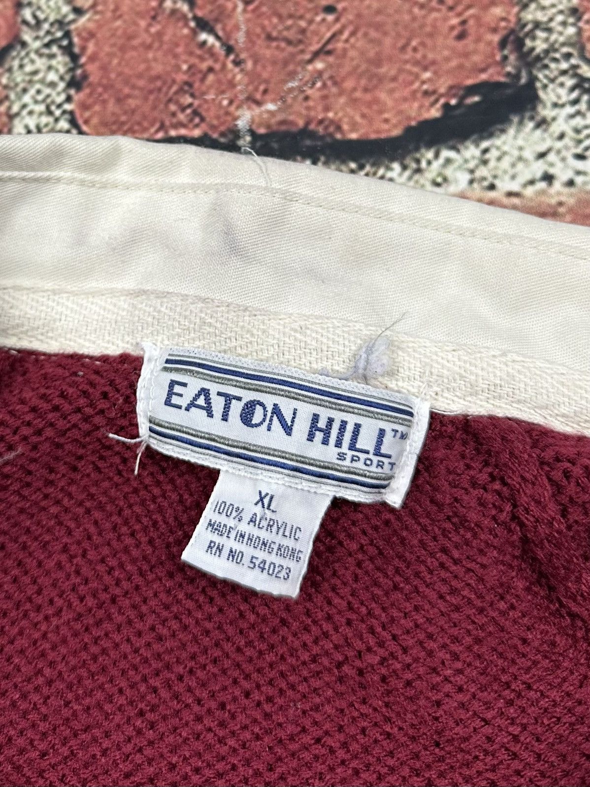 Vintage Vintage EATON HILL SPORT 1/4 Snap Button Collared Sweater Size US XL / EU 56 / 4 - 8 Thumbnail