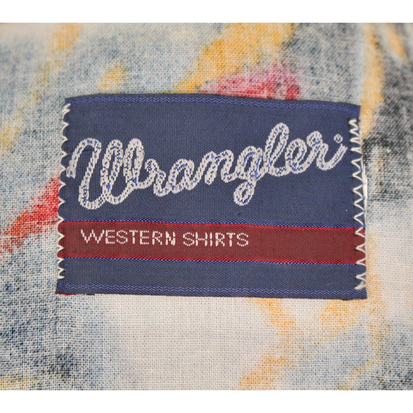 Wrangler VINTAGE Wrangler Western Shirt XL Mens 90s Blue Black Red Bull Print 1990s Size US XL / EU 56 / 4 - 4 Thumbnail
