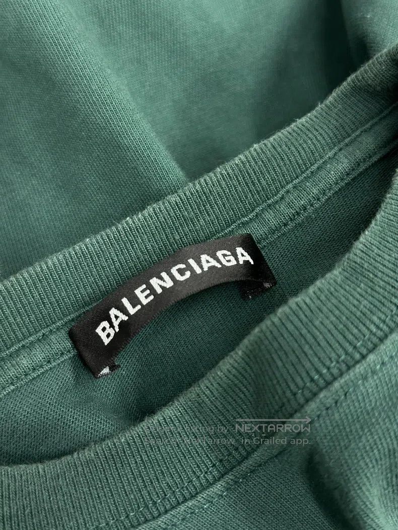 Balenciaga Balenciaga Green back letter logo short sleeve at-shirt to Size US XS / EU 42 / 0 - 3 Thumbnail