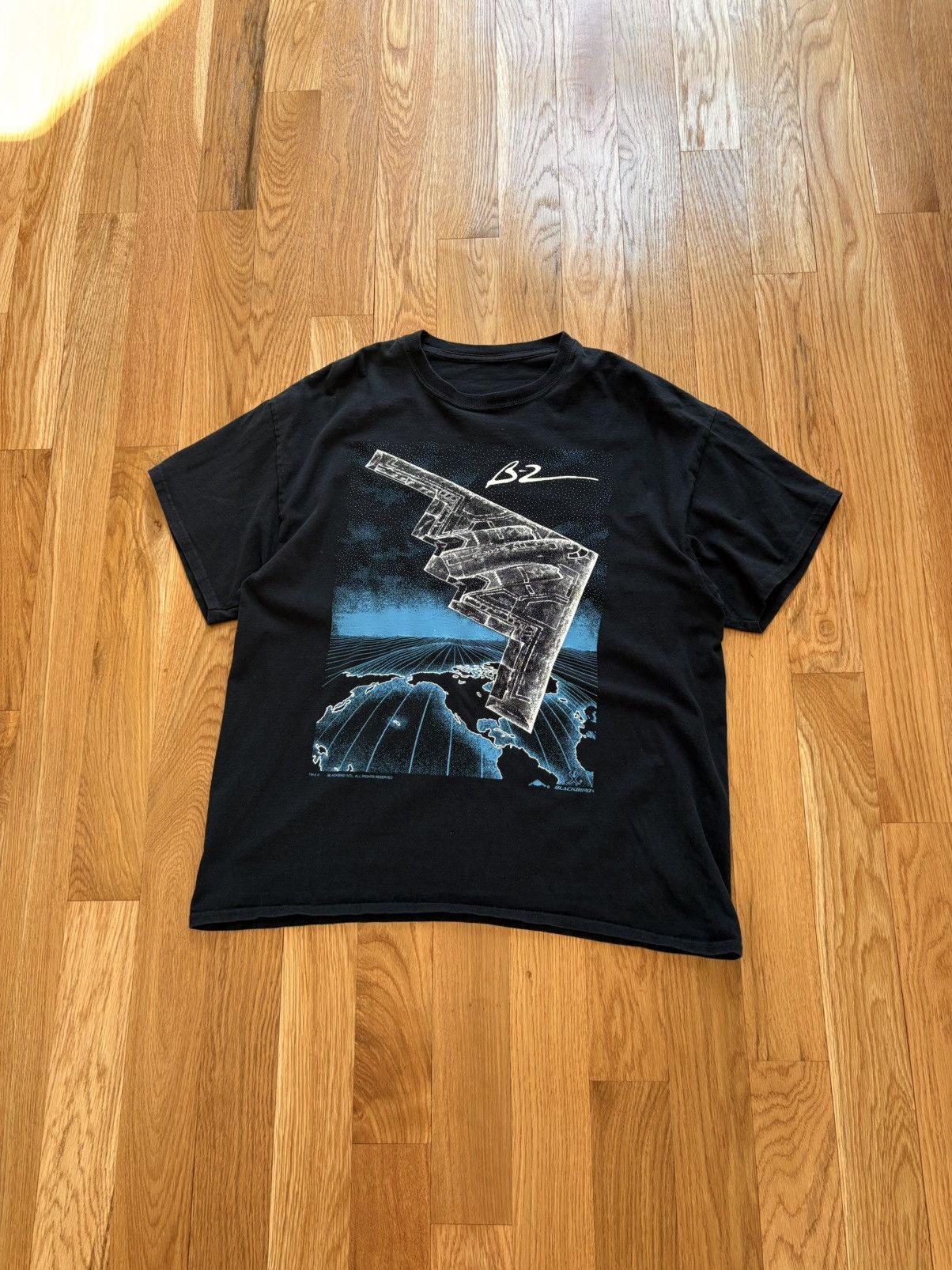 Blackbird Blackbird Vintage 90s B2 Bomber Double-sided Military Tee L Size US L / EU 52-54 / 3 - 1 Thumbnail