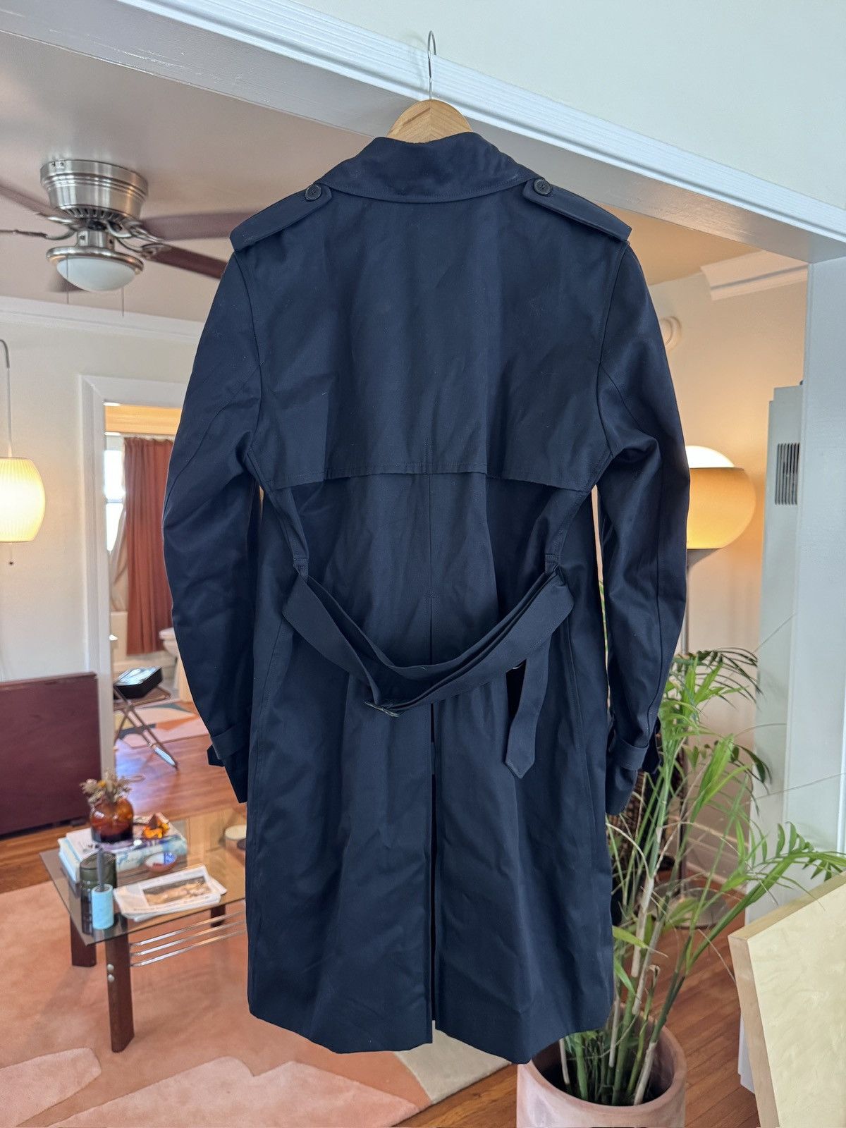 Sandro Sandro Navy Trench Size US M / EU 48-50 / 2 - 3 Thumbnail