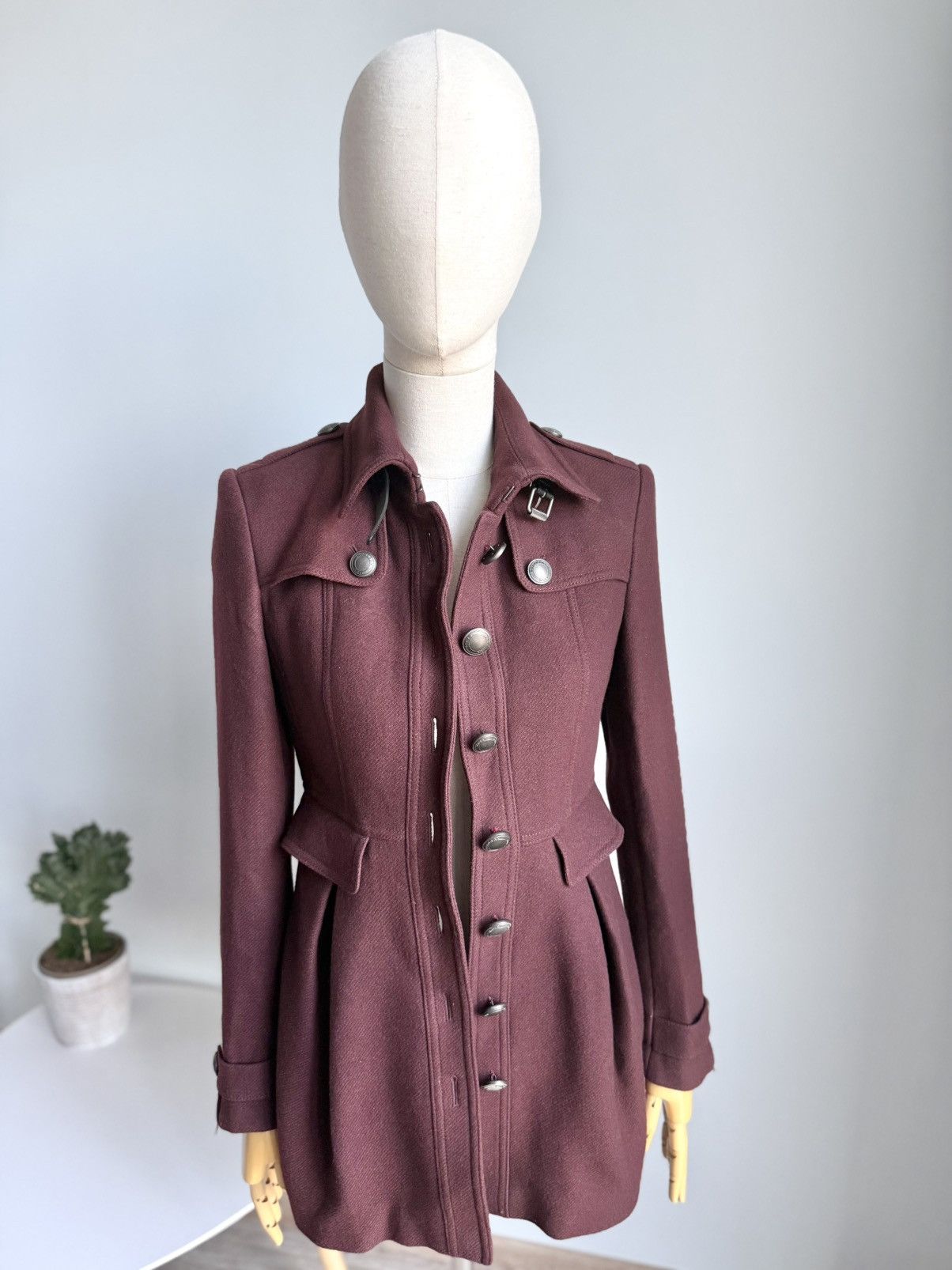Burberry Burberry Wool Cashmere Military Coat Structured Button Size S / US 4 / IT 40 - 11 Thumbnail