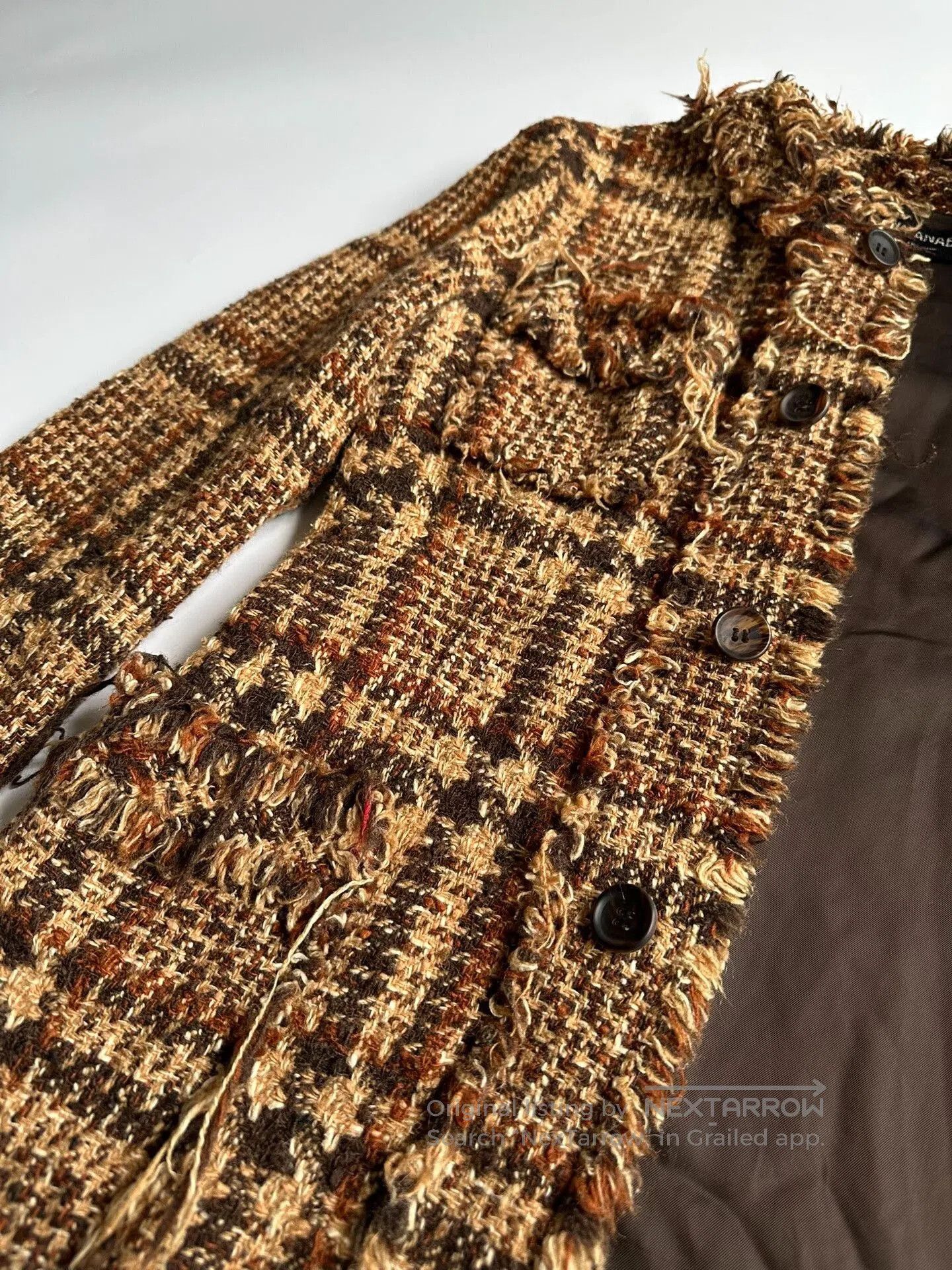 Junya Watanabe Junya Watanabe CDG Tweed Long Jacket. Size US S / EU 44-46 / 1 - 6 Thumbnail