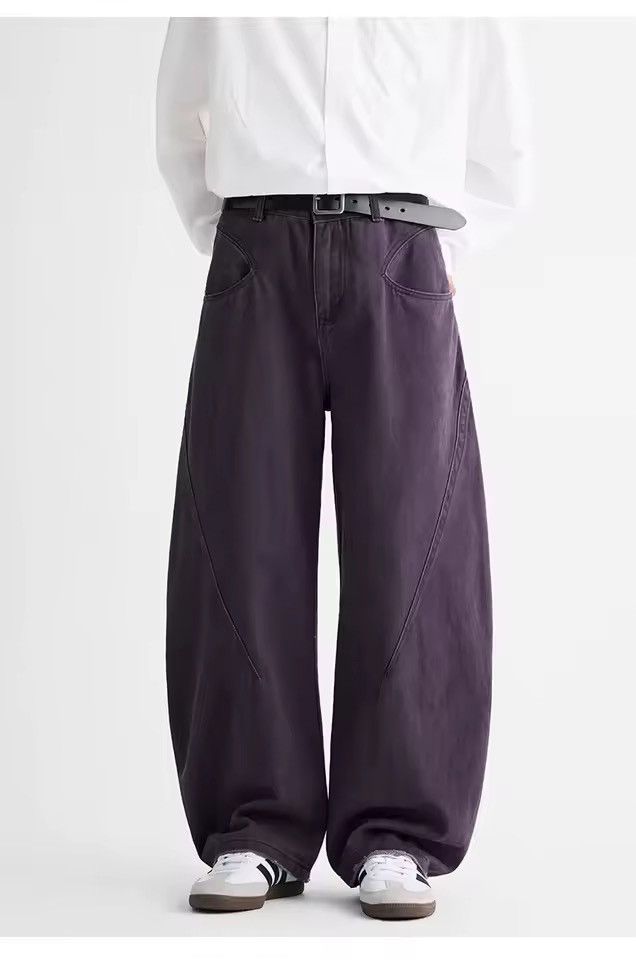Jean Casual Wide Leg Purple Streetwear Baggy Jeans Size US 34 / EU 50 - 2 Thumbnail