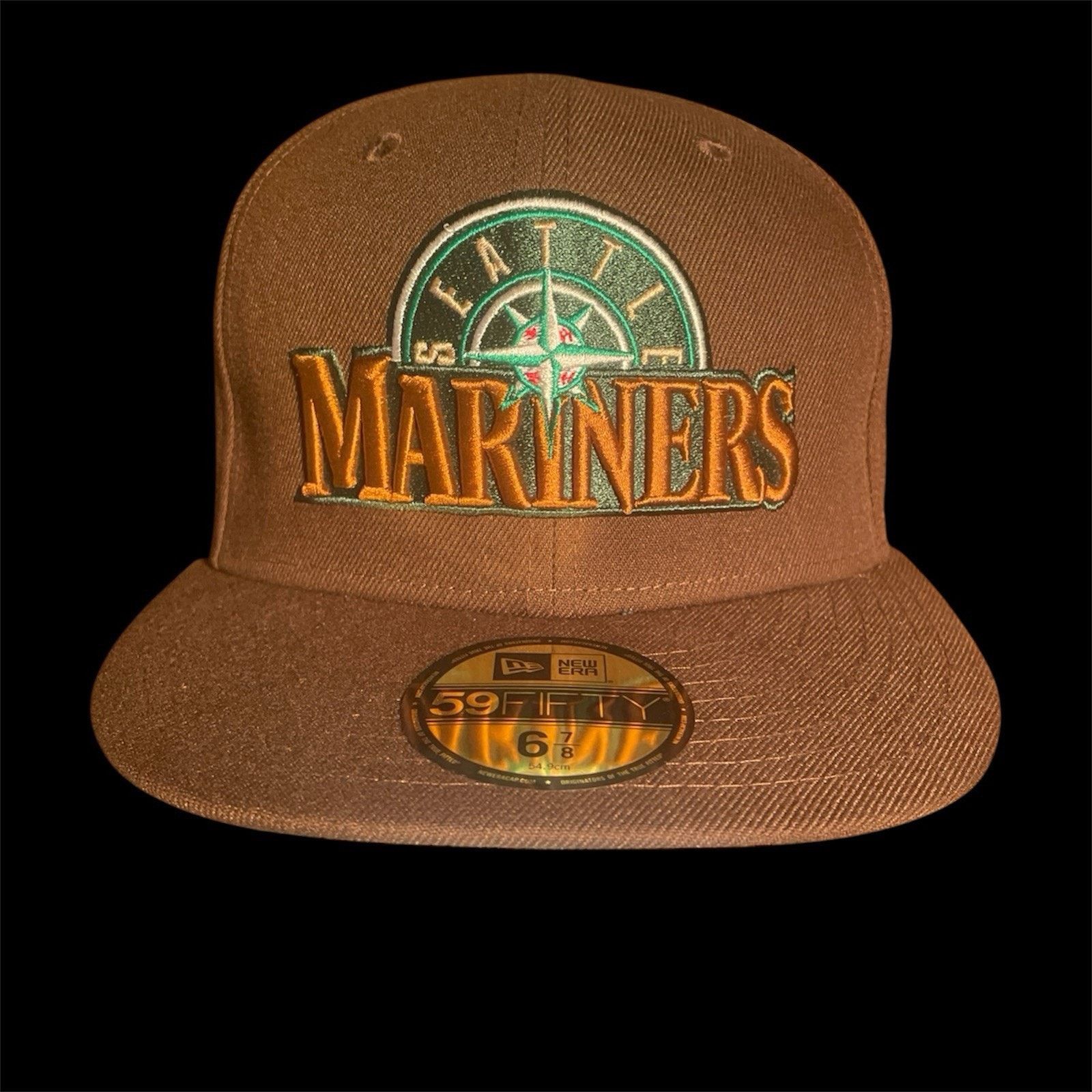 New Era Exclusive Seattle Mariners Fitted *Starbucks Size* EUC Size ONE SIZE - 1 Thumbnail