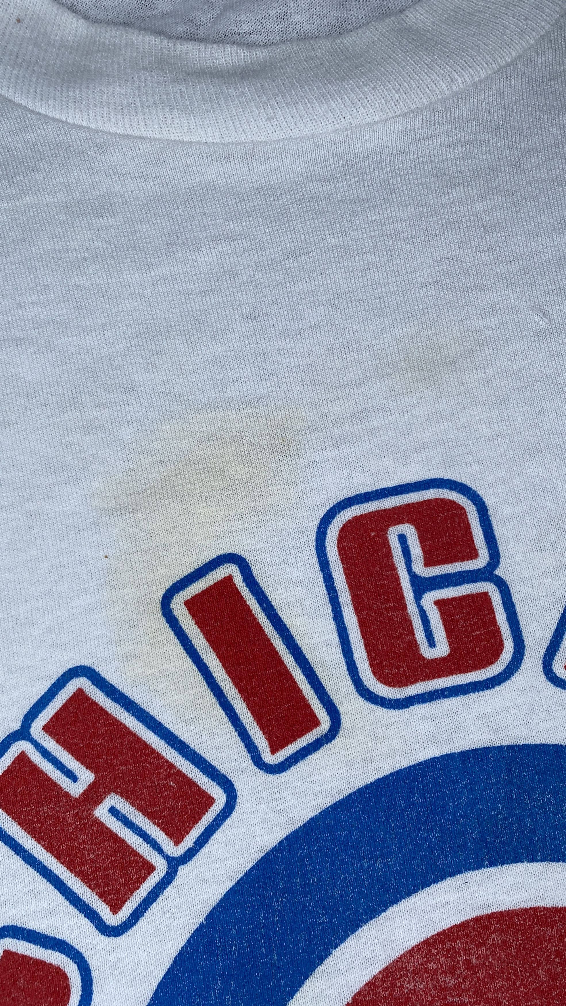 MLB 1992 Chicago Cubs MLB Distressed Thrashed Vintage Tee White Size US XL / EU 56 / 4 - 2 Thumbnail