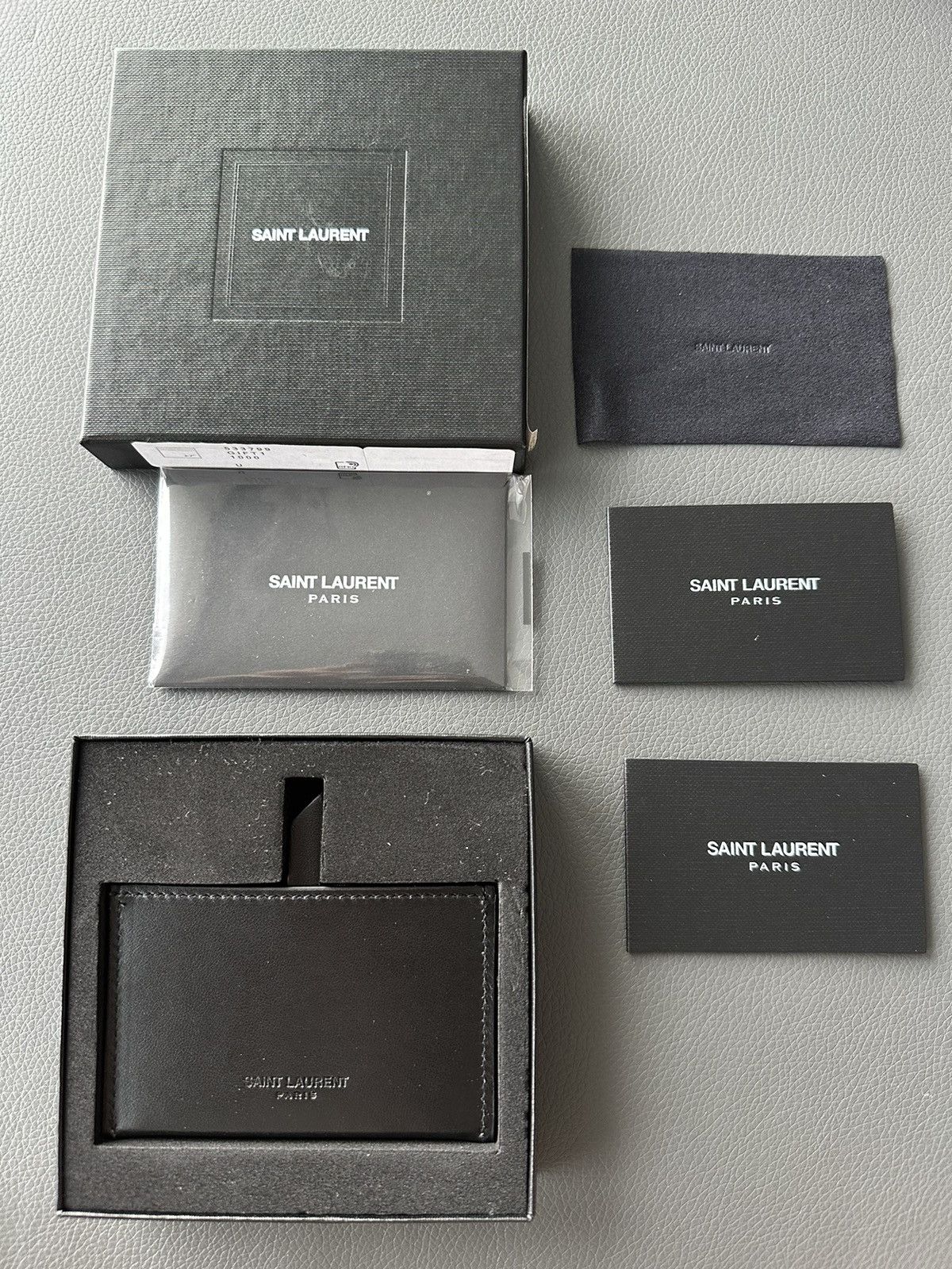 Hedi Slimane × Saint Laurent Paris × Yves Saint Laurent Brand New Saint Laurent Wallet Cardholder Size ONE SIZE - 8 Thumbnail